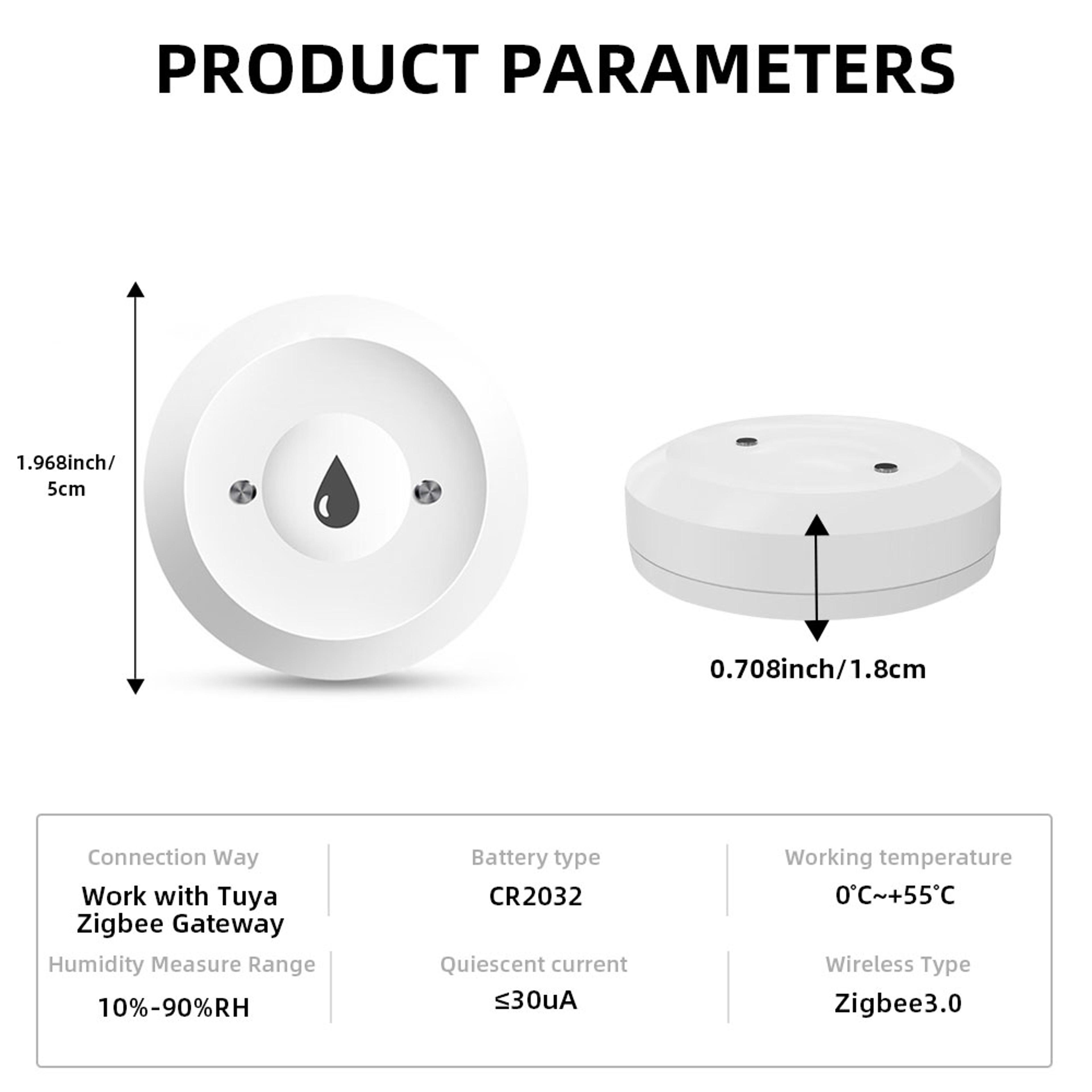 EWeLink Zigbee Smart Water Leak Detector With App Alerts And Home Assistant Support 5