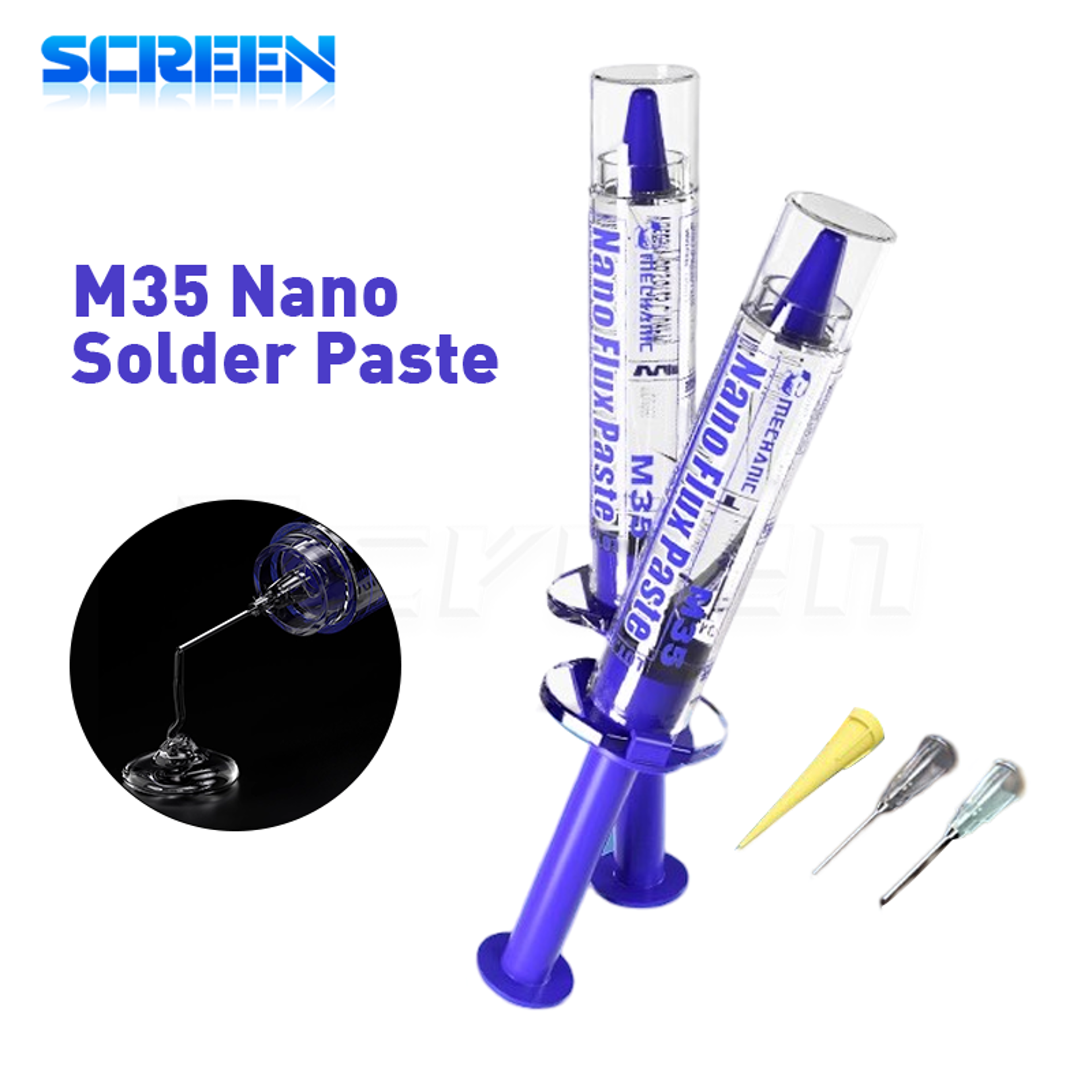 mechanic m35 nano flux paste no clean soldering flux for pcb bga repair