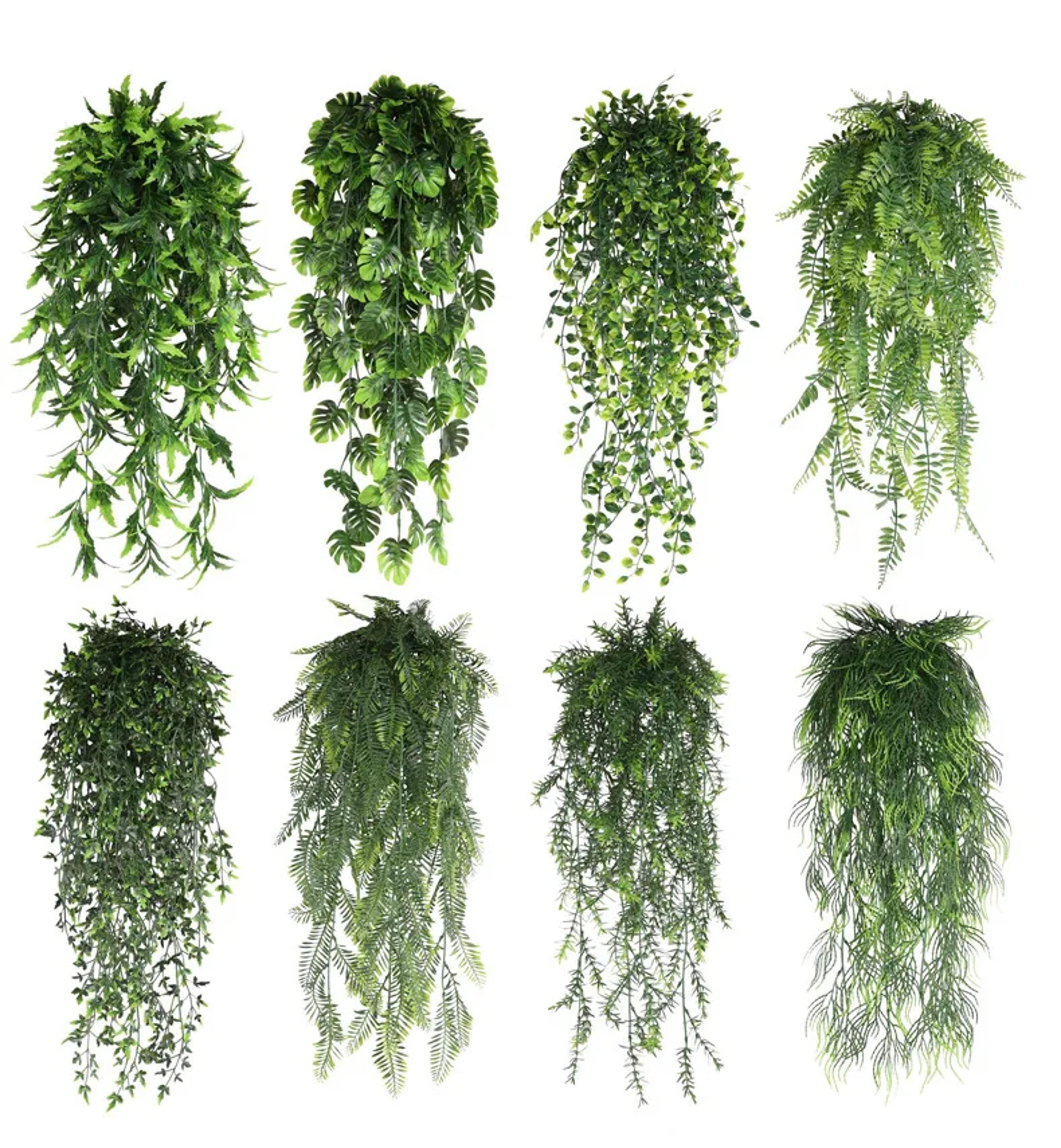 persian fern artificial hanging vine for home decor and wedding greenery