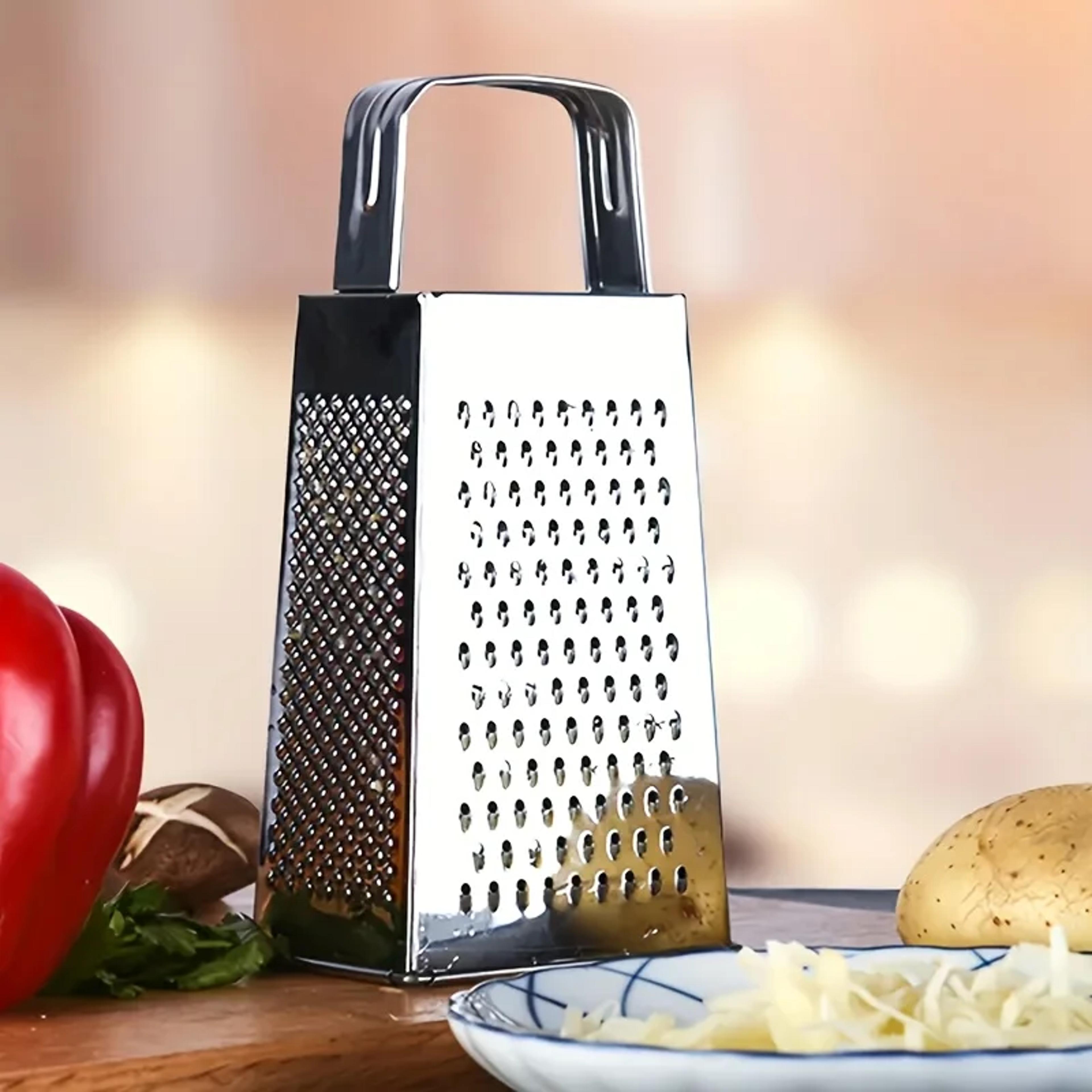 stainless steel box grater sided cheese grater and vegetable slicer