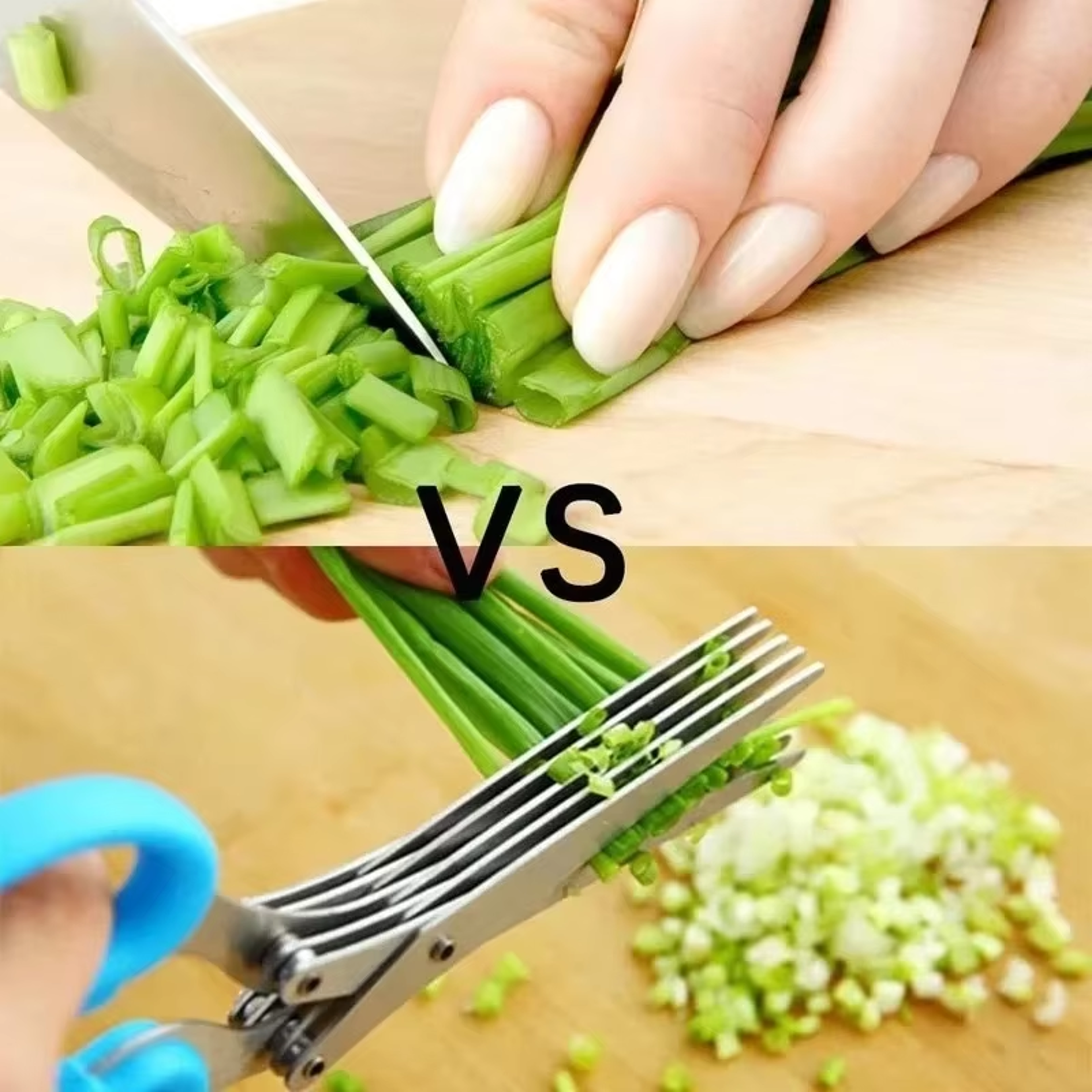 Blade Herb Scissors Stainless Steel Kitchen  Scallion Cutter 5
