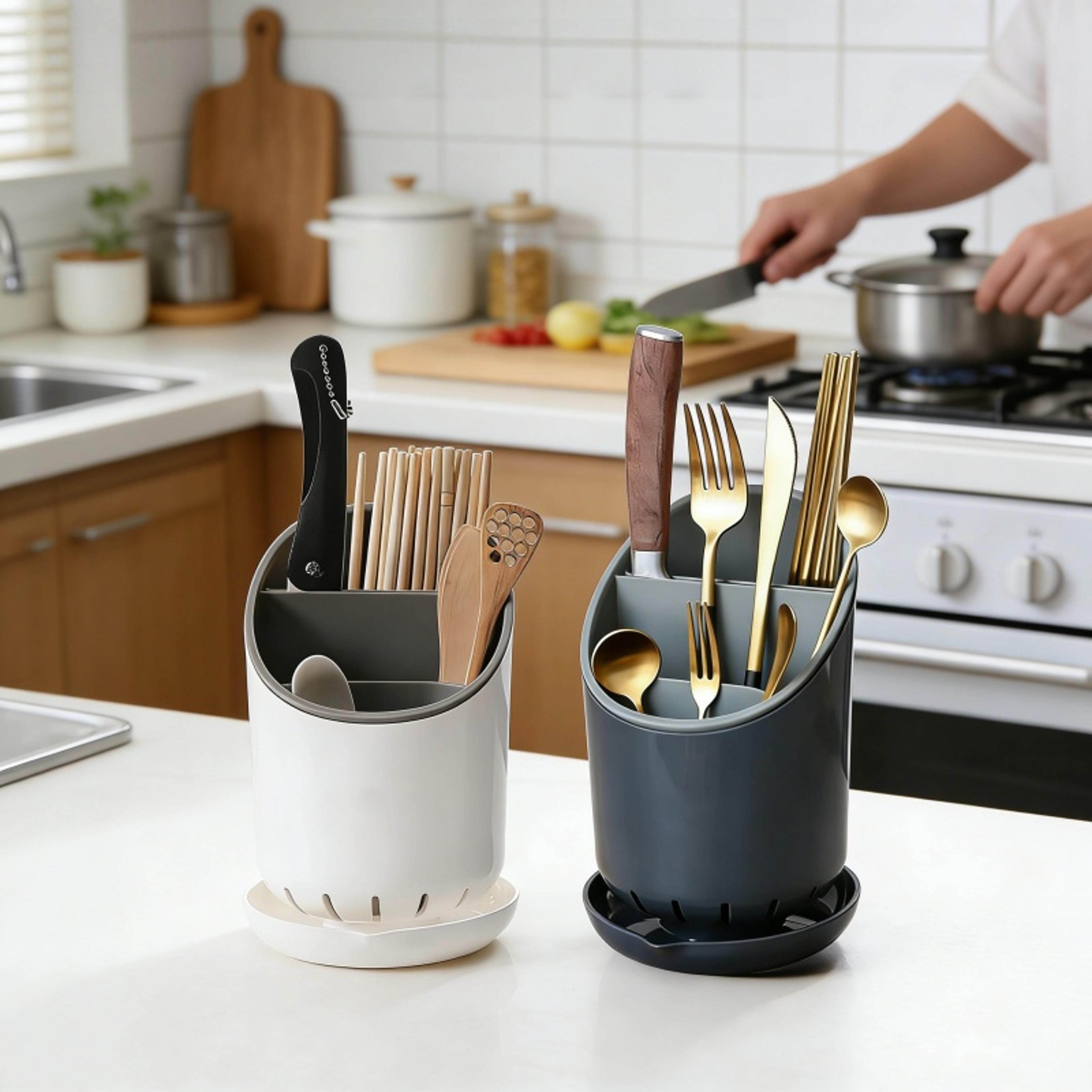 chopstick holder with drainage board kitchen utensil organizer