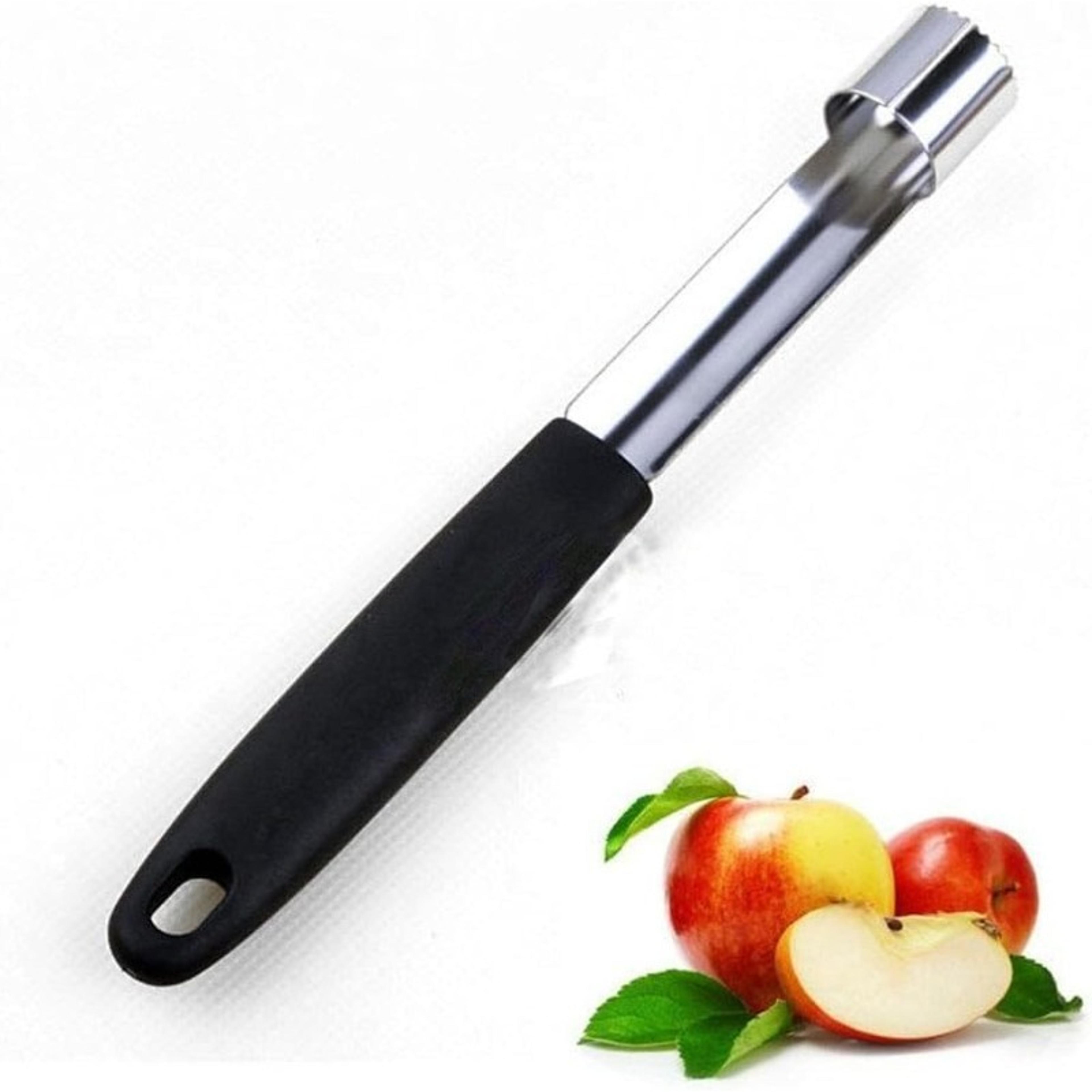 black stainless steel apple corer fruit core remover kitchen tool