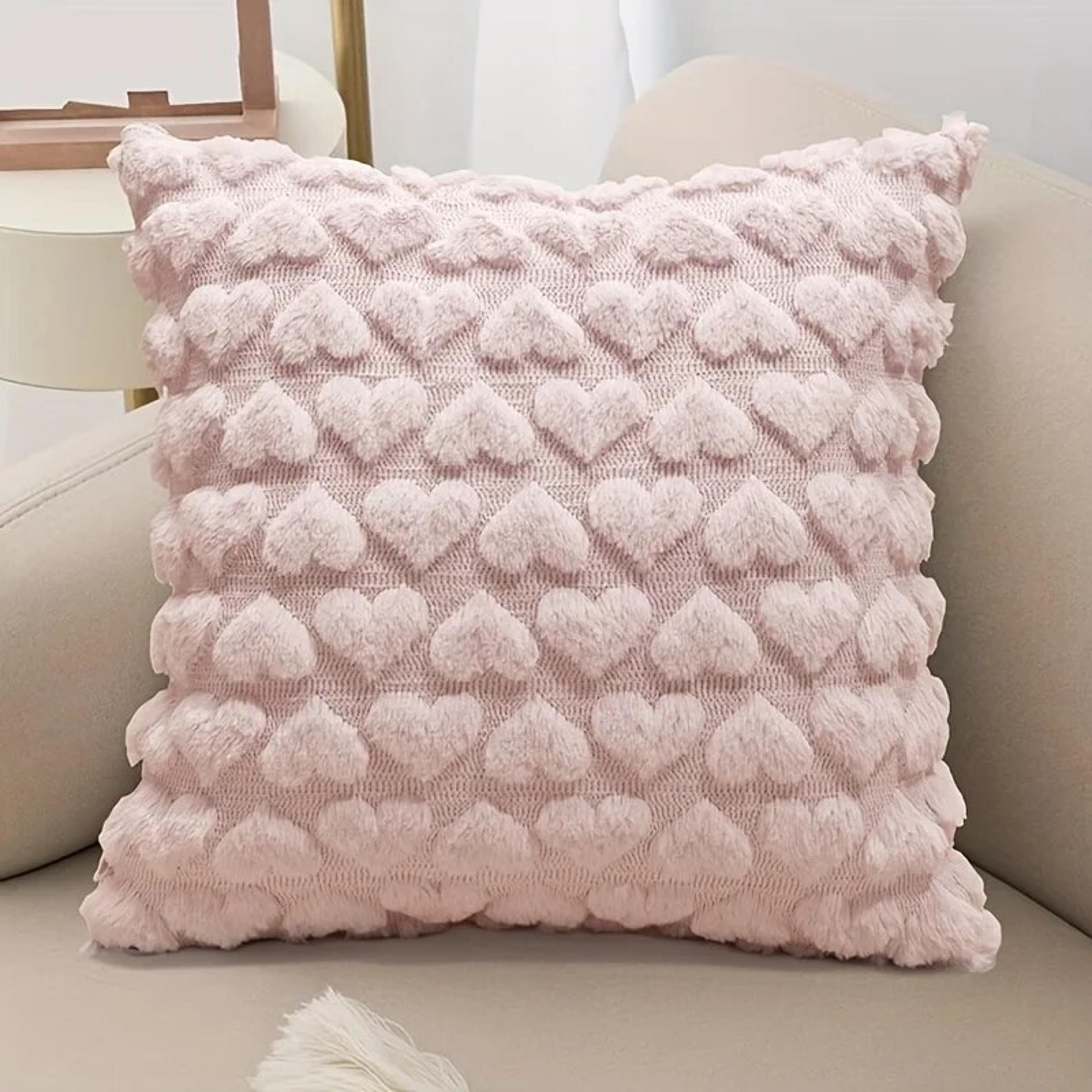 love plush throw pillow cover soft valentine cushion cover for sofa bedroom decor
