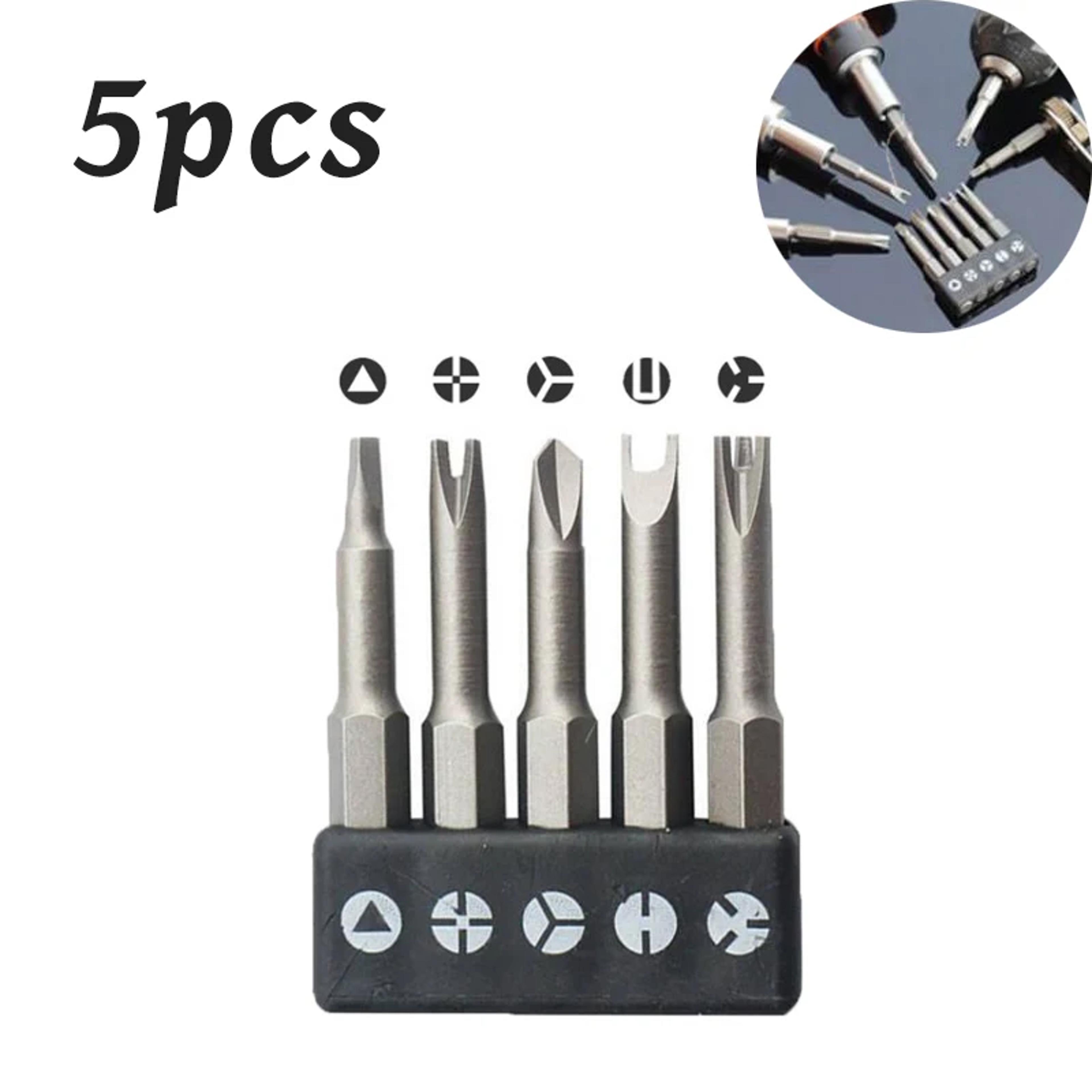 Special Shaped Screwdriver Bit Set Magnetic Security Bits For Power Tools 6