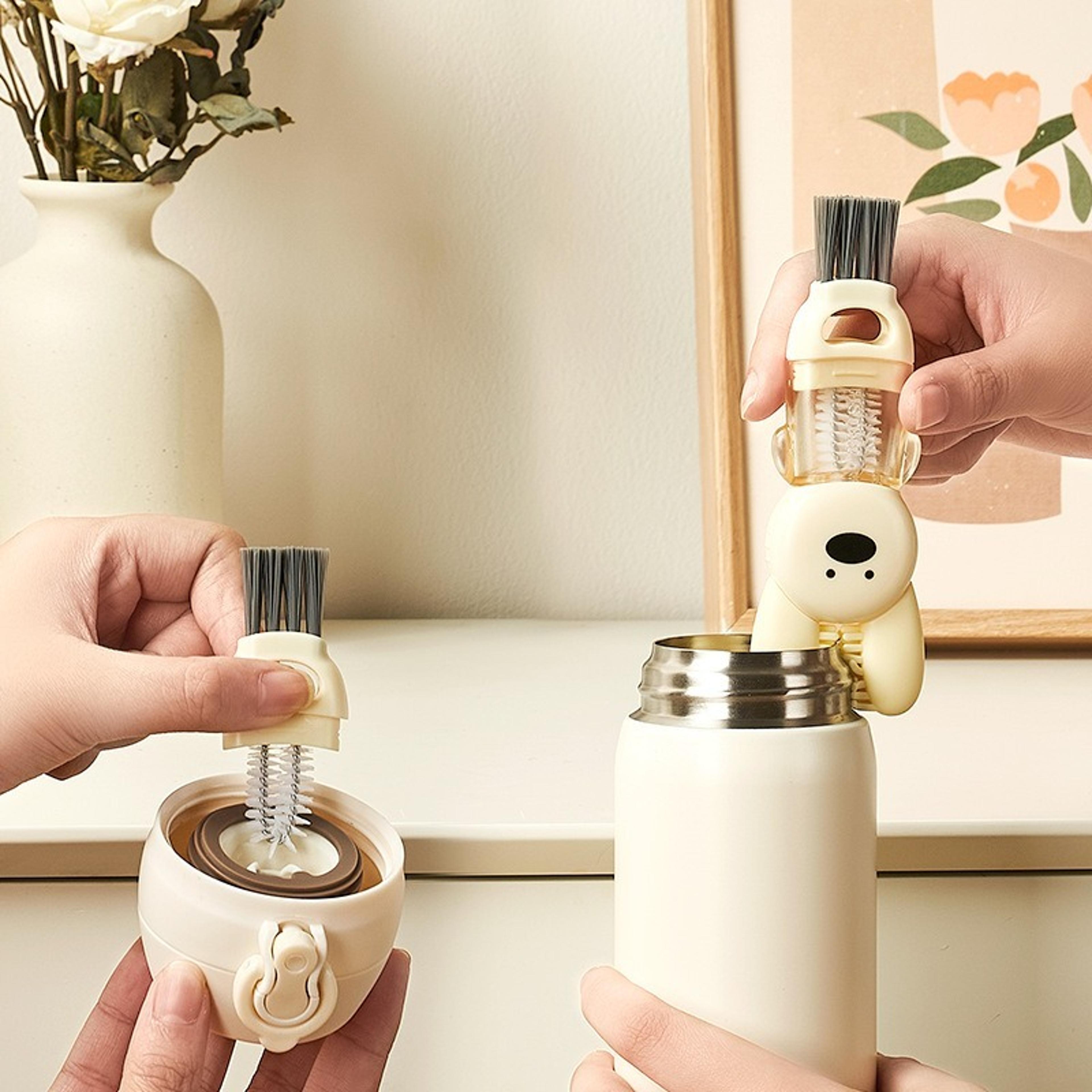 Cup Lid Cleaning Brush Multifunctional Bottle Gap Cleaner 3