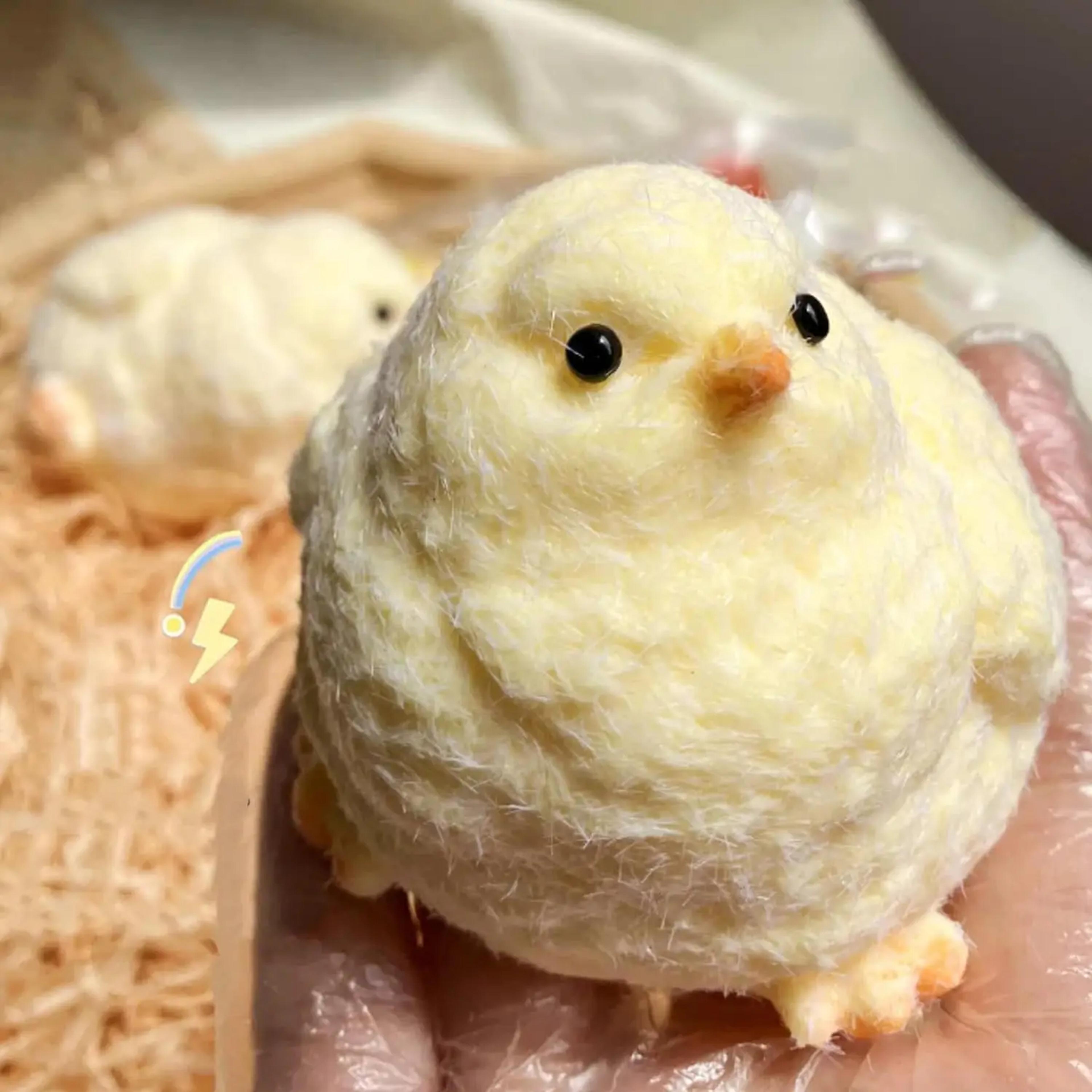 handmade chick squishy toy ultra soft silicone fidget toy for stress relief