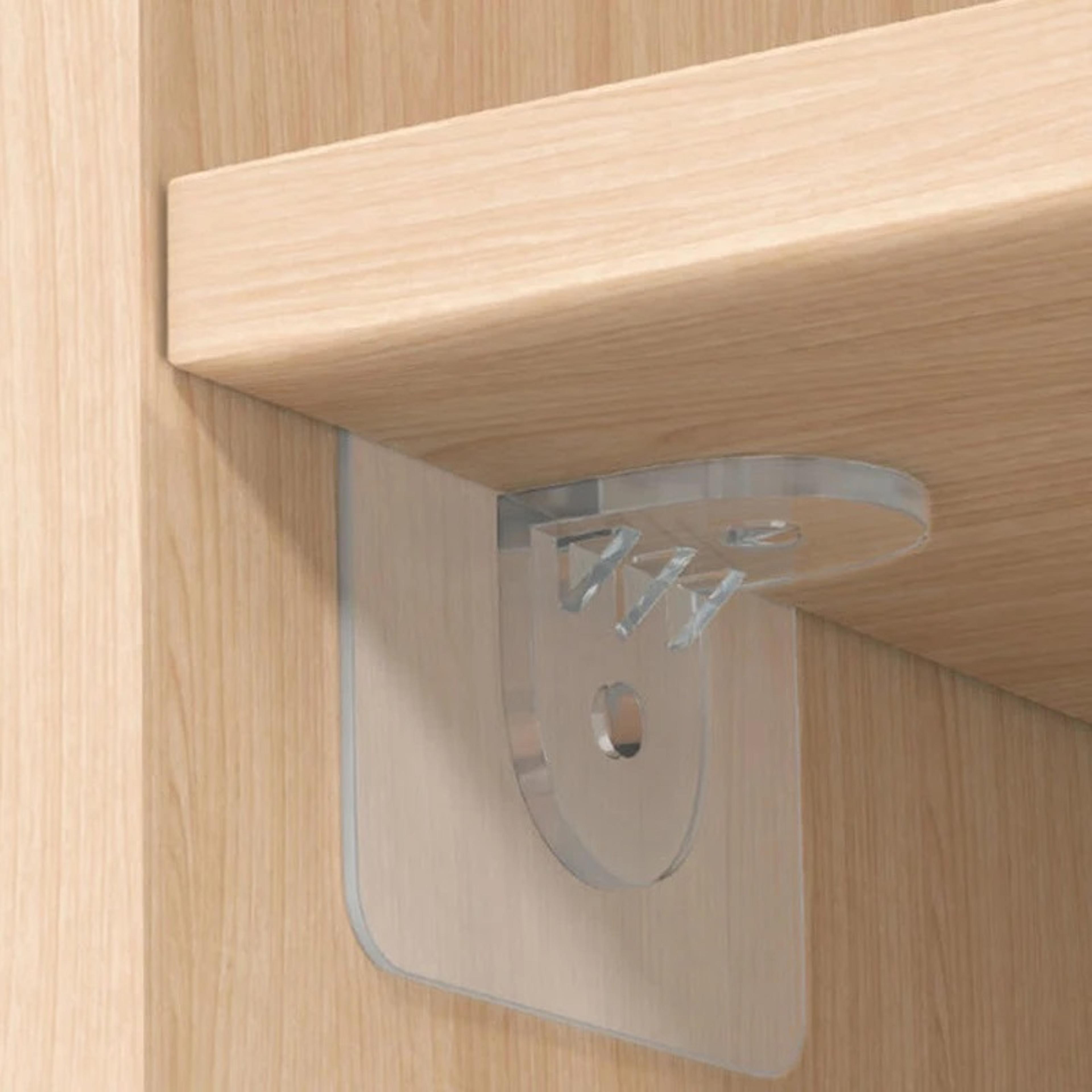 adhesive wardrobe divider brackets anti slip cabinet shelf supports