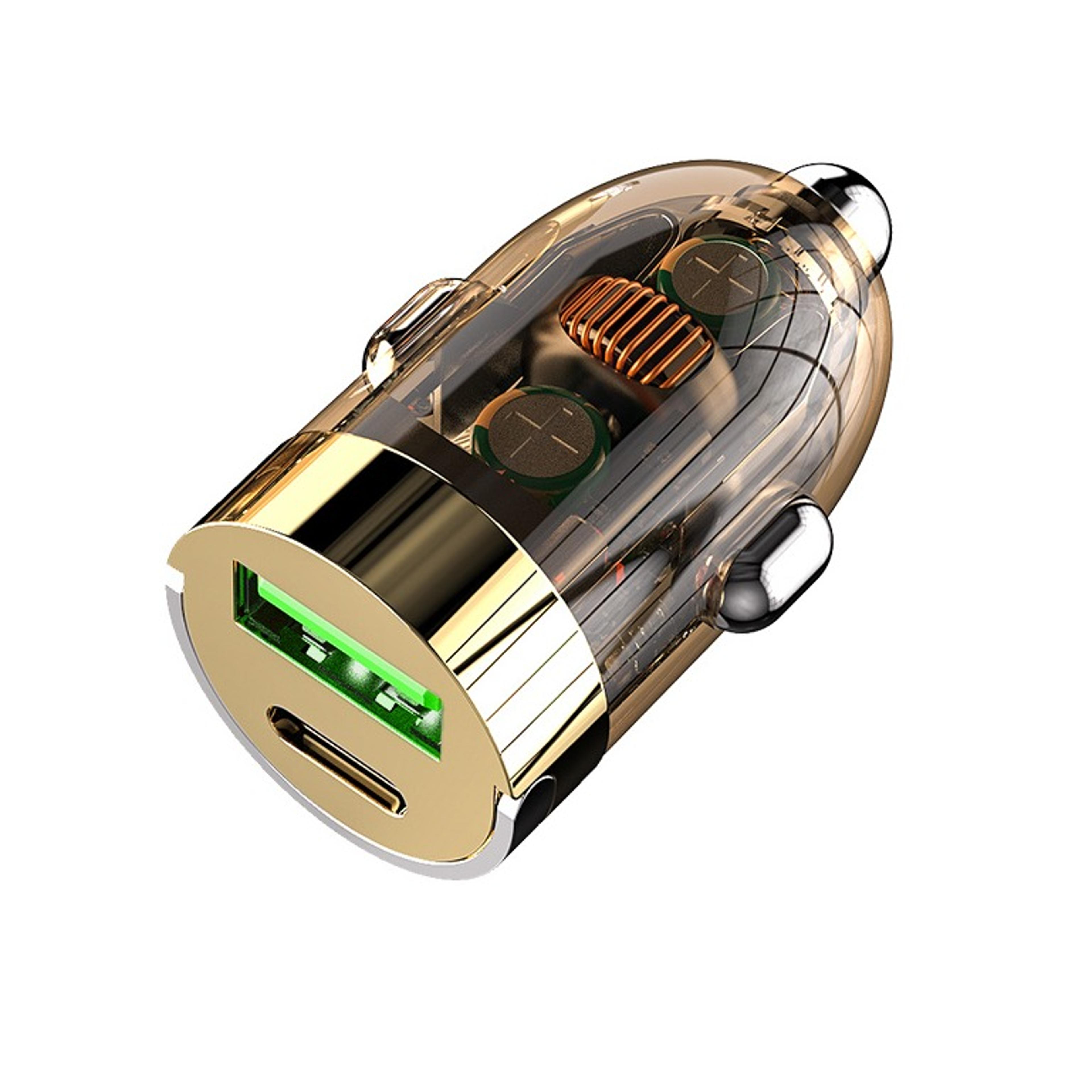usb c car charger with usb output and qualcomm quick charge