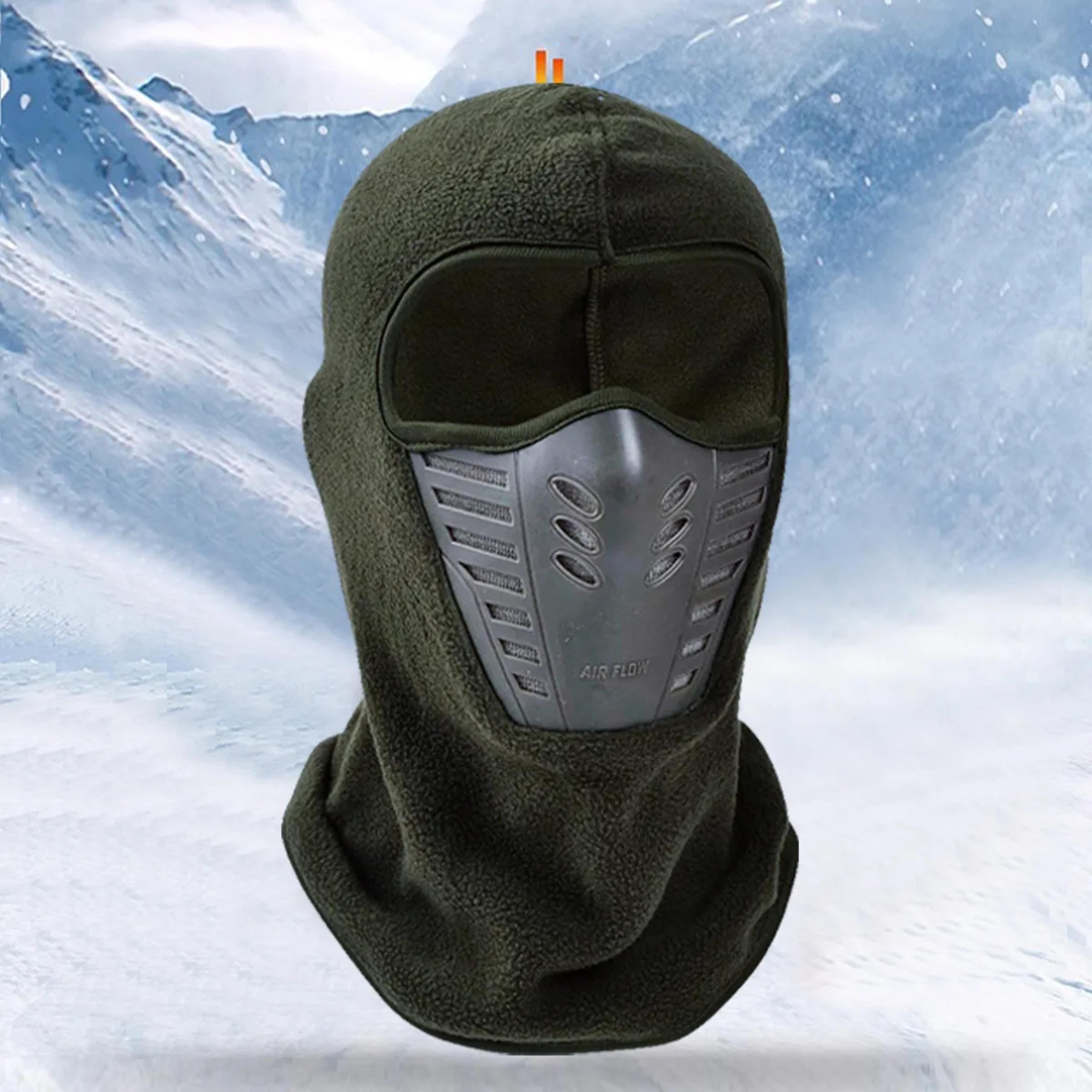 winter fleece cycling face mask warm full coverage outdoor headgear