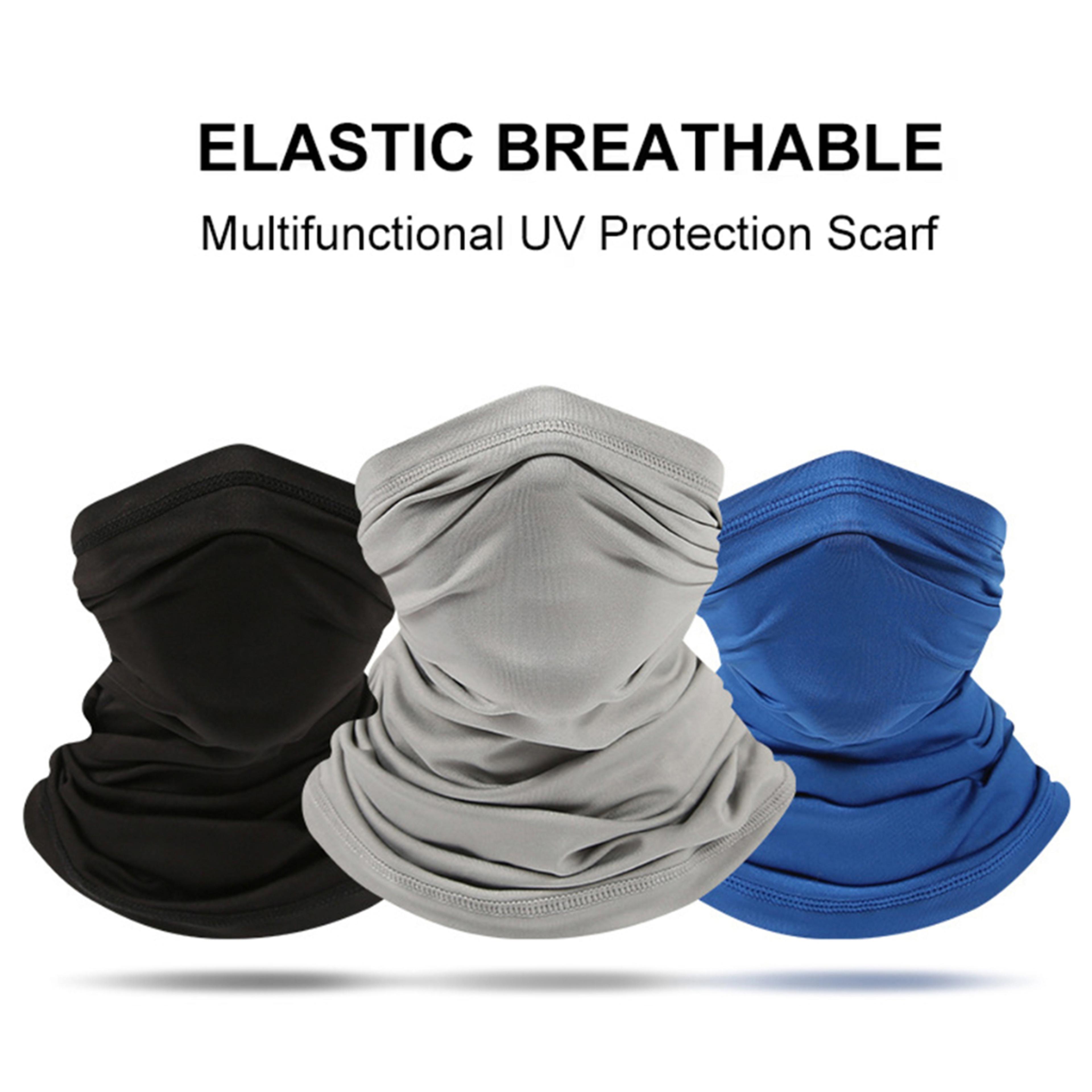 uv protection cycling face mask breathable polyester neck gaiter cooling scarf