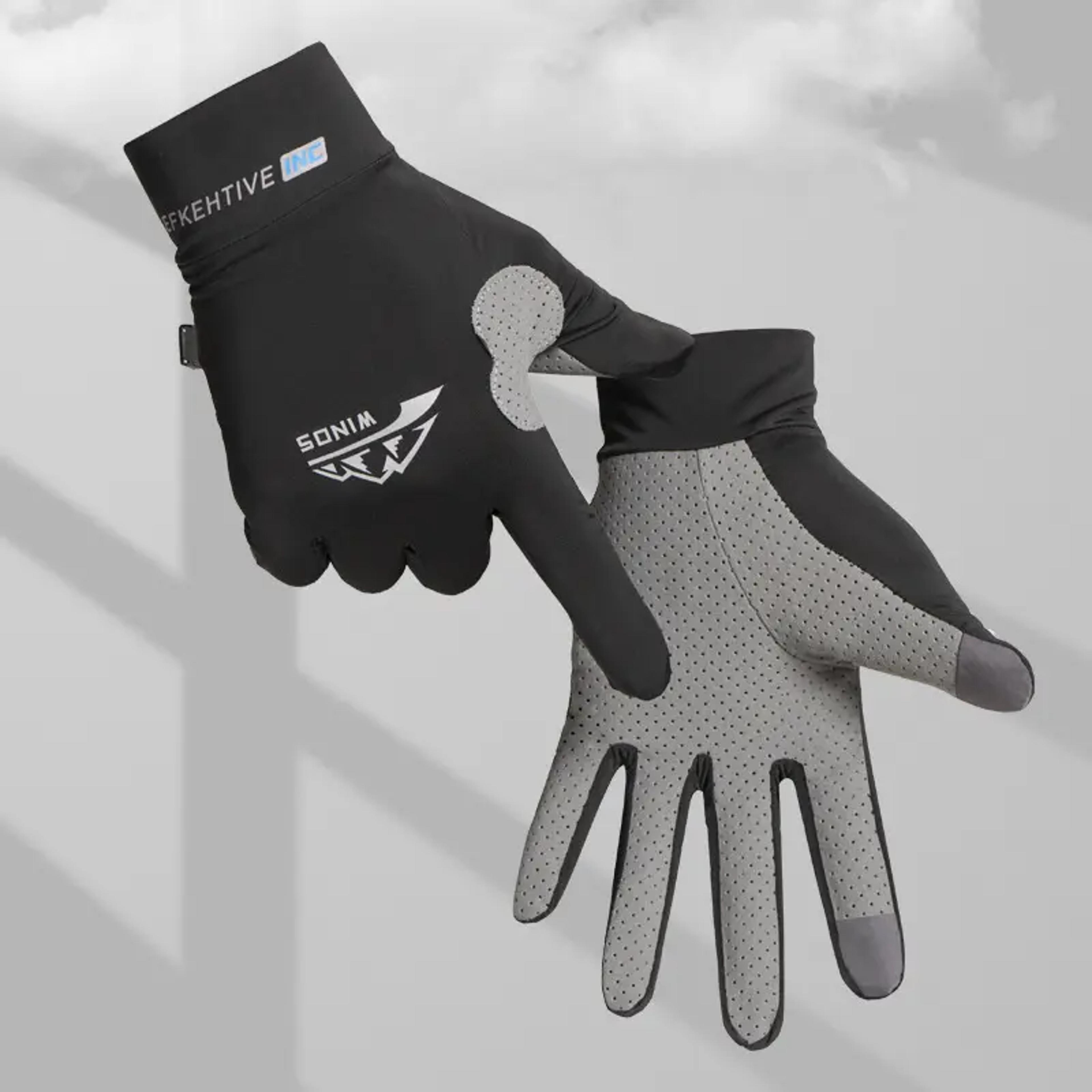breathable full finger cycling gloves anti-slip lightweight summer sports gloves