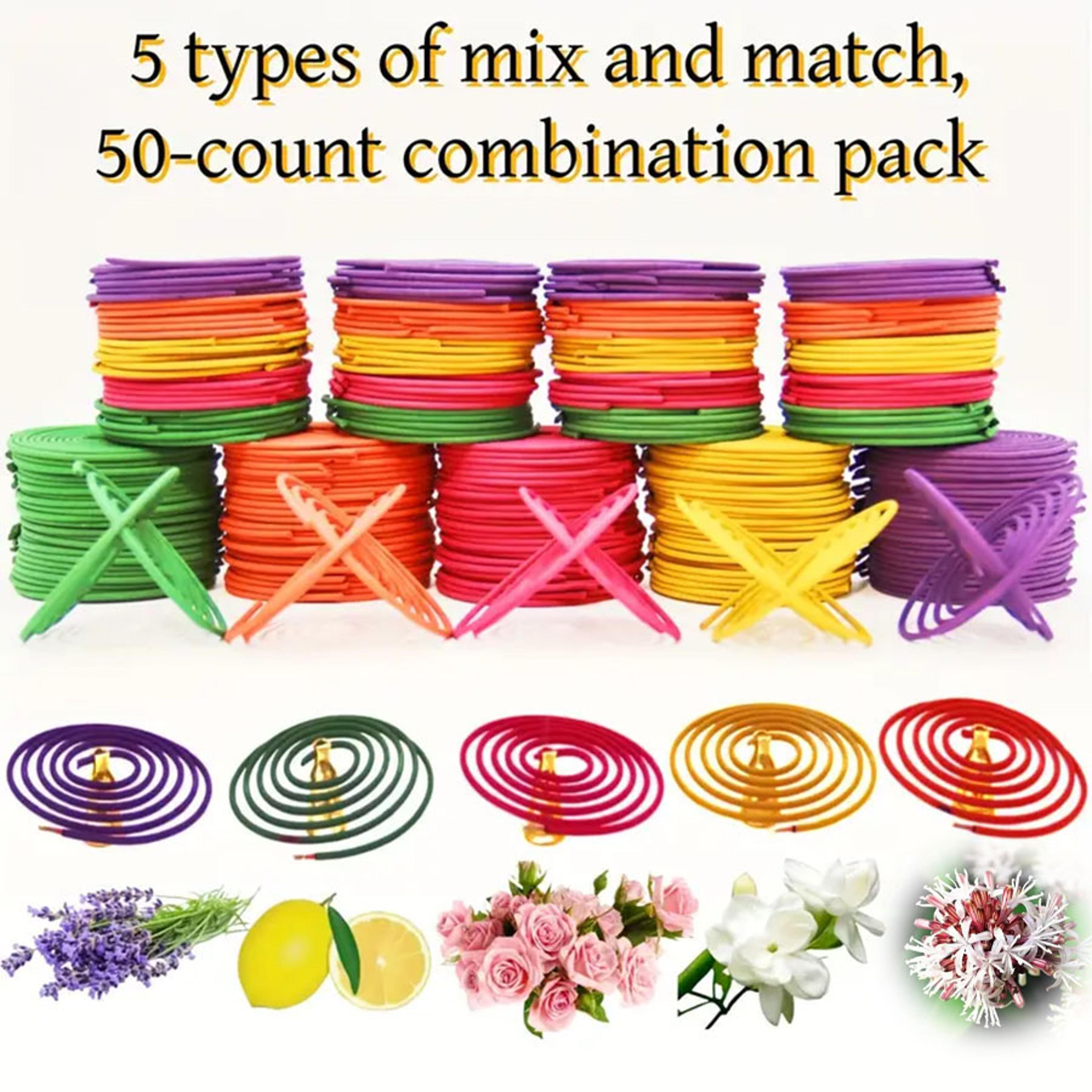 piece mixed fragrance spiral coil incense with 3 to 4 hour burn time