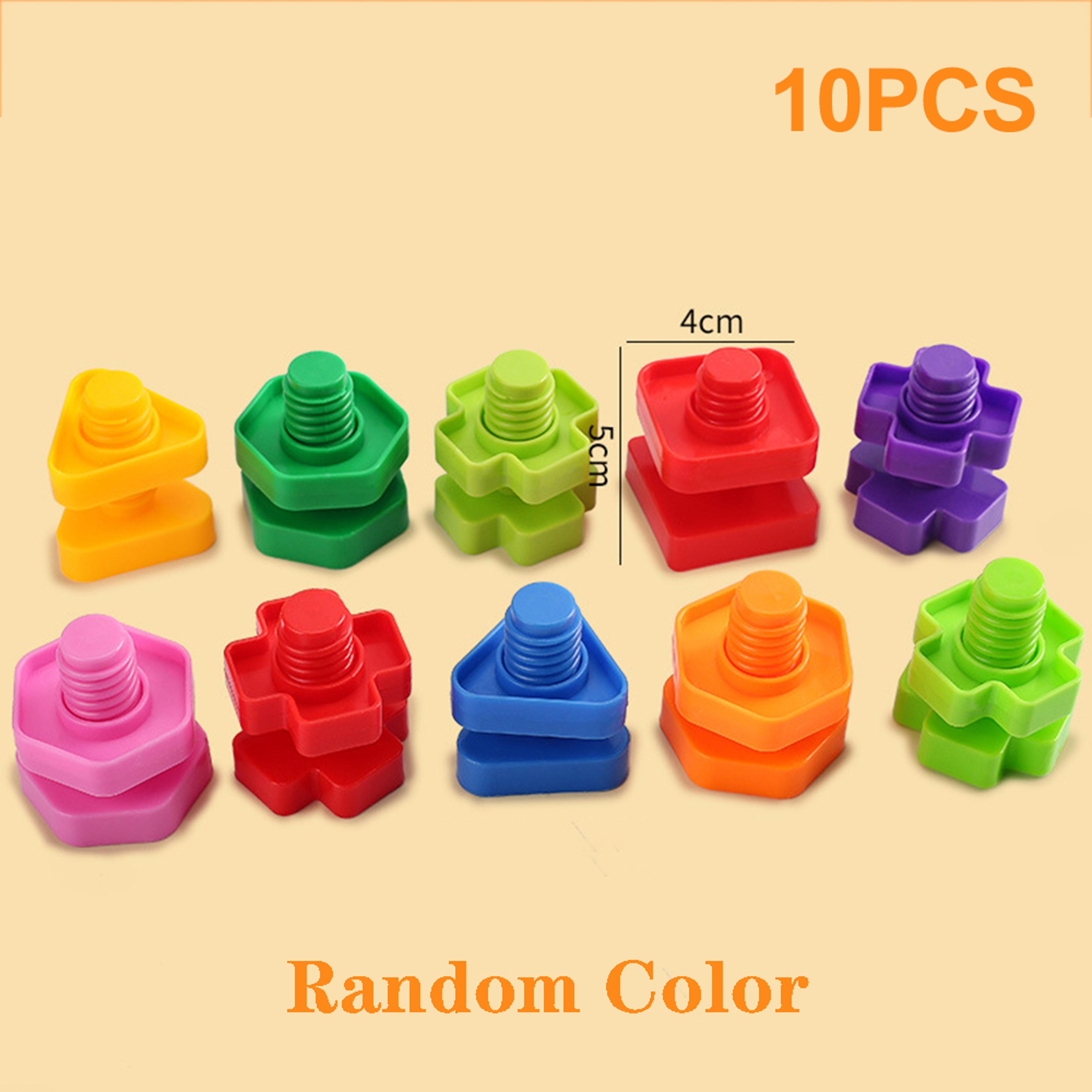 Screw Building Blocks Set Plastic Mosaic Puzzle Construction Toy For Ages 712 4