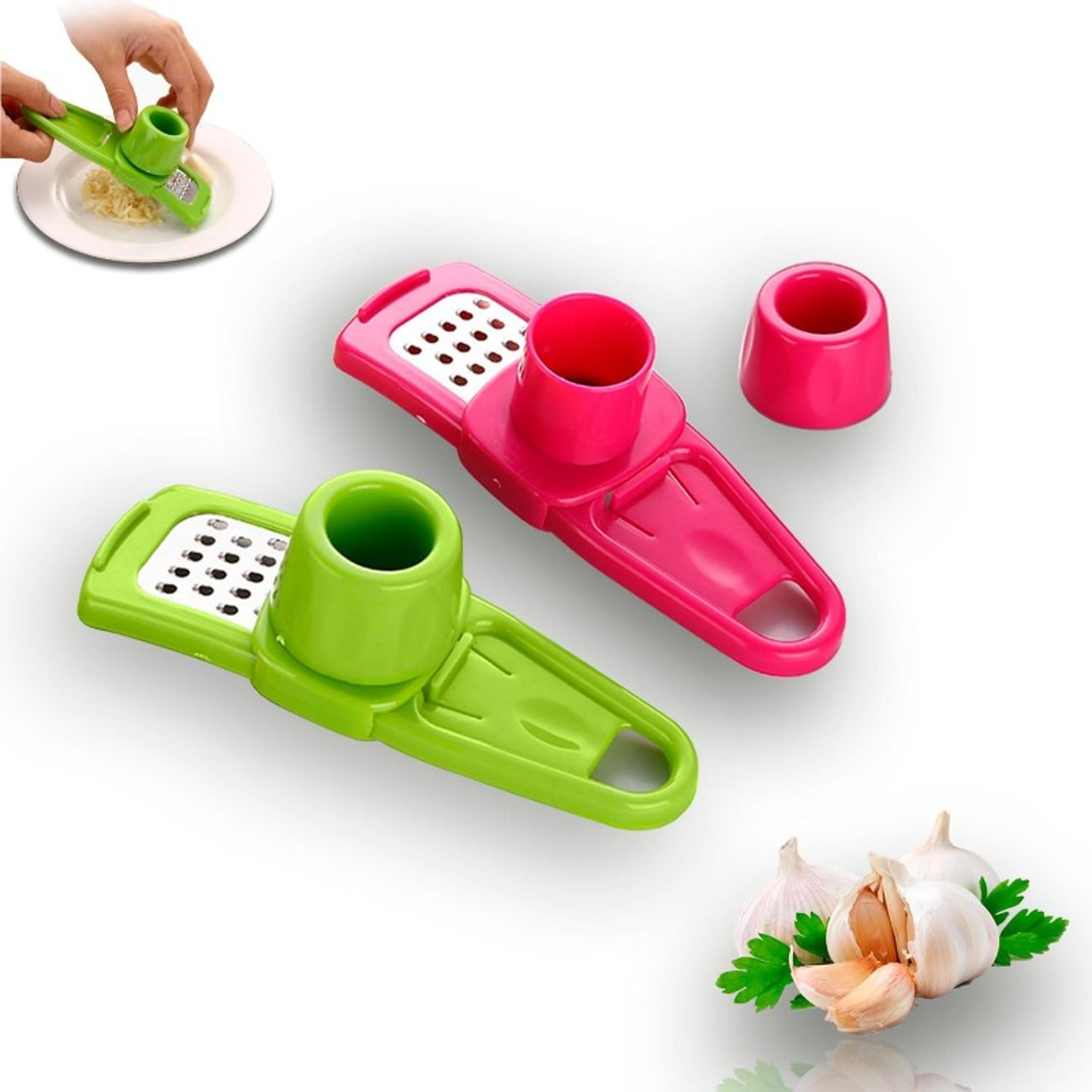 manual hand press garlic chopper and garlic grinder