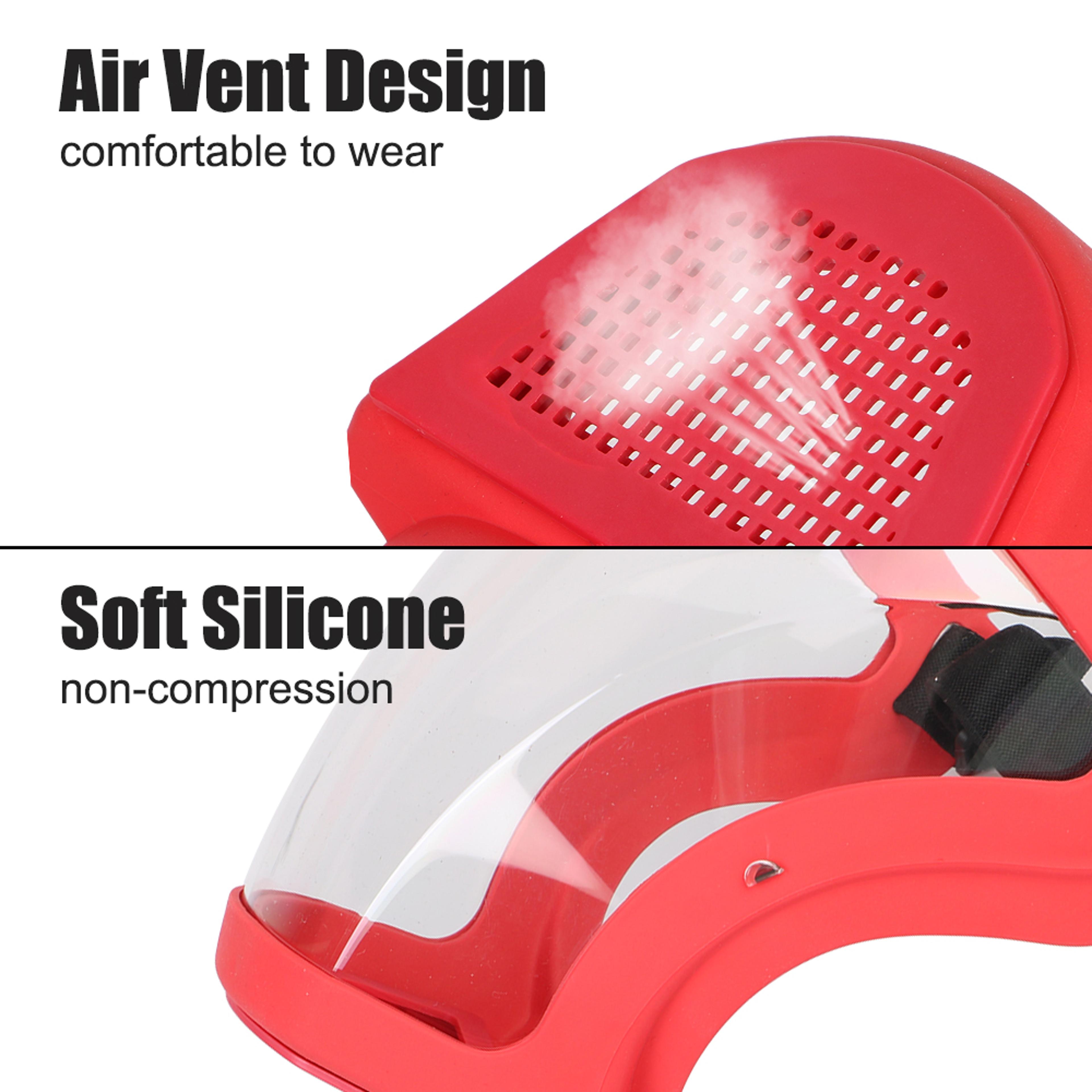 Full Face Shield With Filters For Cycling Dusting And Kitchen Splash Protection 9