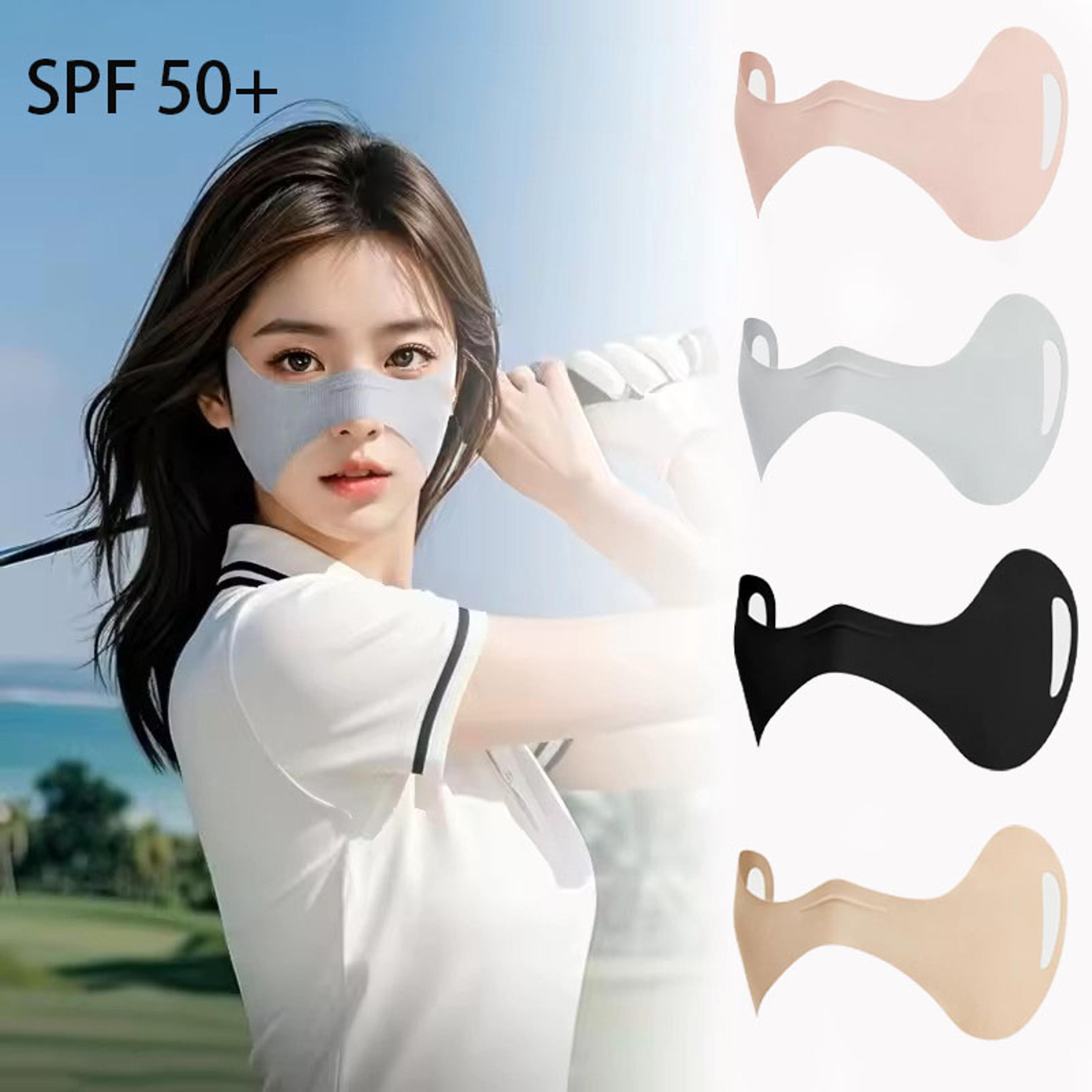 womens uv protection face mask breathable polyester outdoor sports face cover