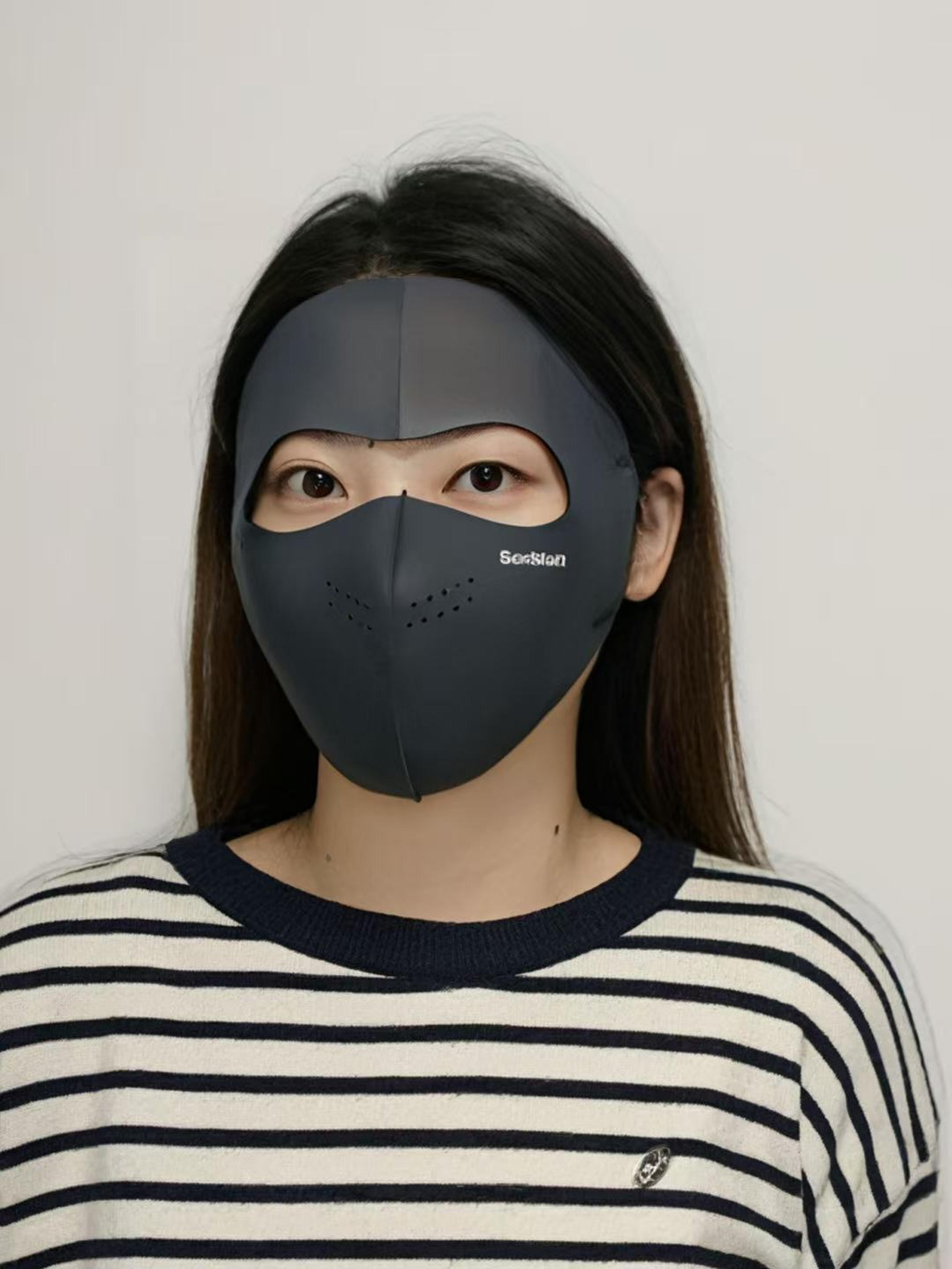 Winter Full Face Cycling Mask Warm Thickened Polyester Outdoor Face Cover 5