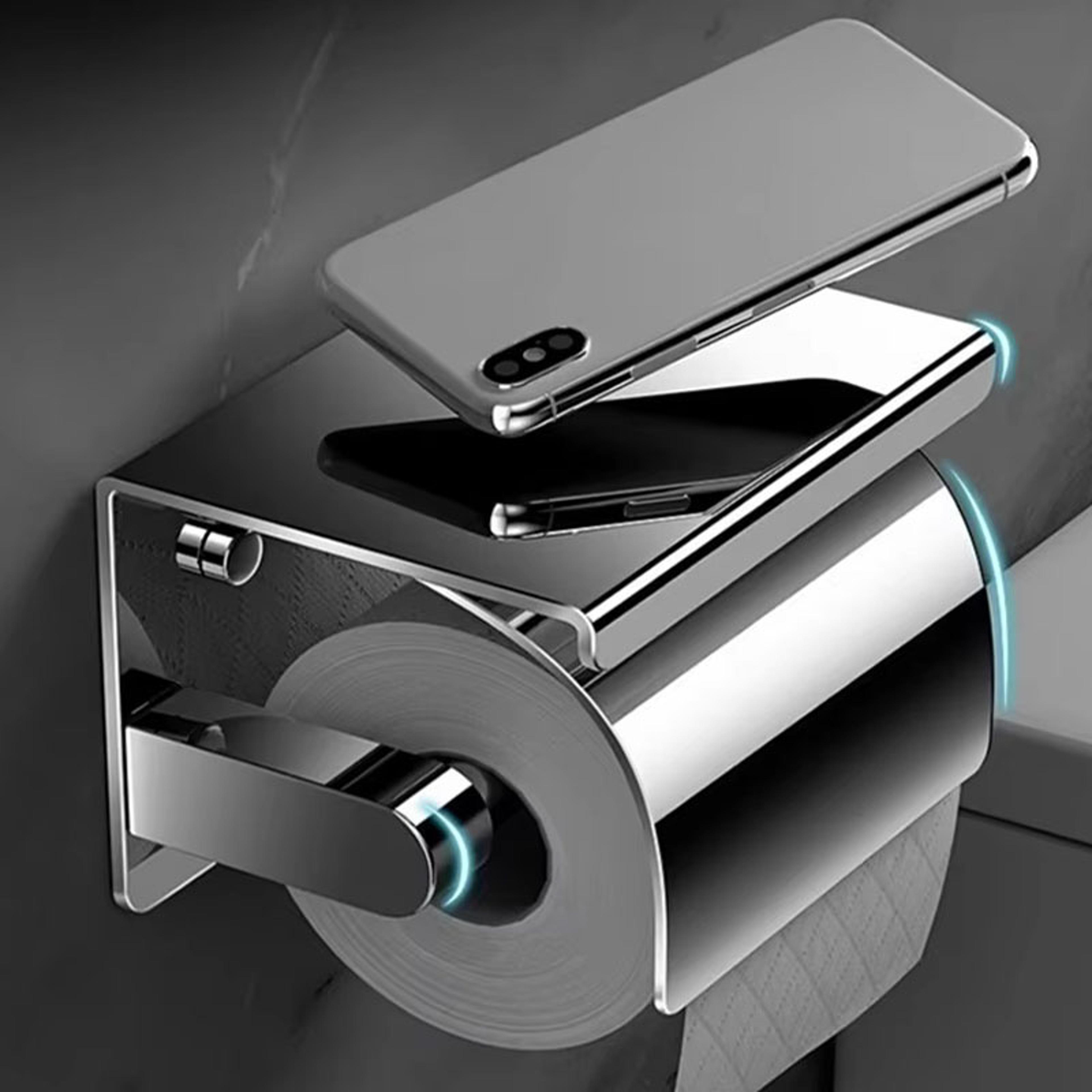 stainless steel wall mounted paper towel holder no drill roll holder