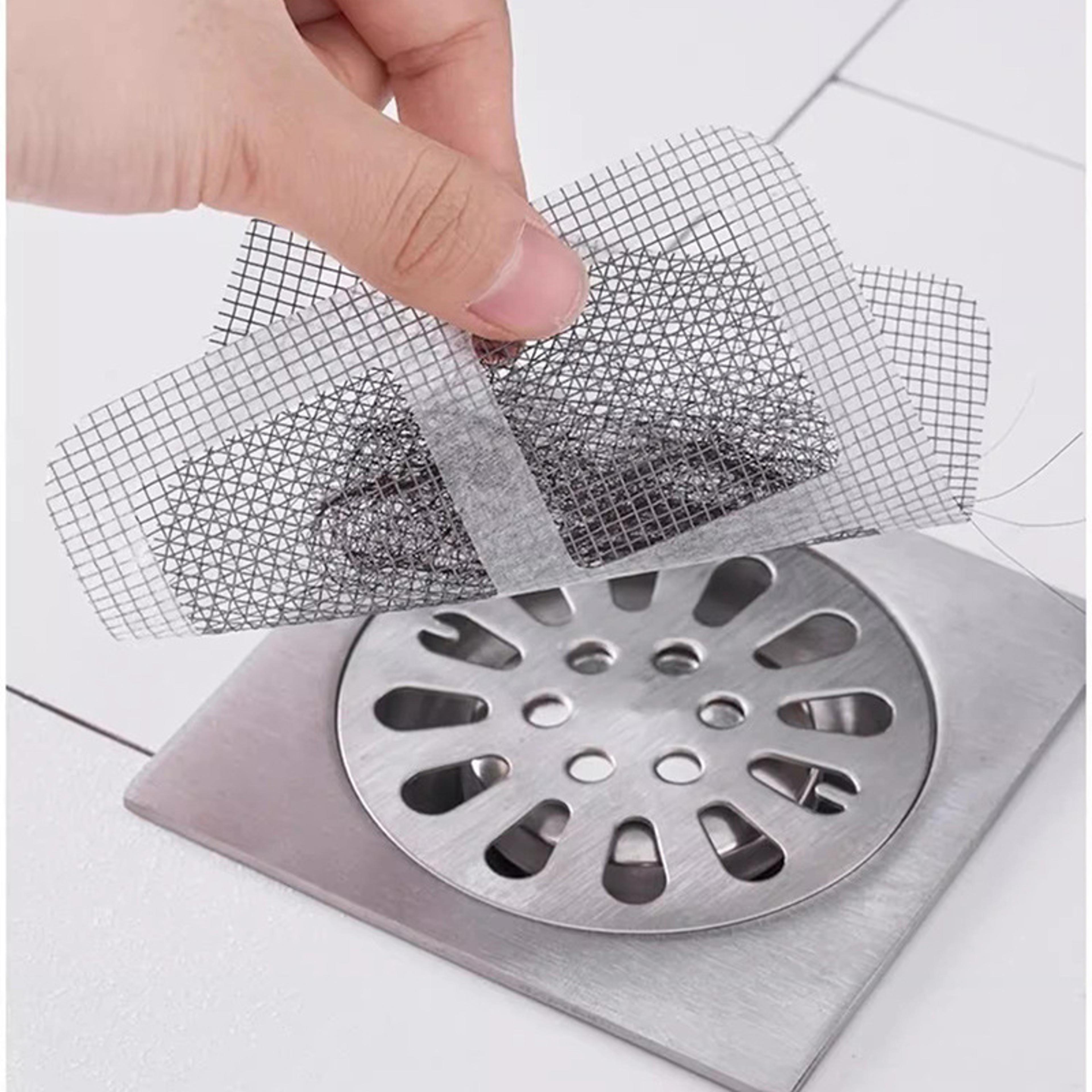 disposable mesh shower drain hair catcher stickers 4 inch sink strainer covers