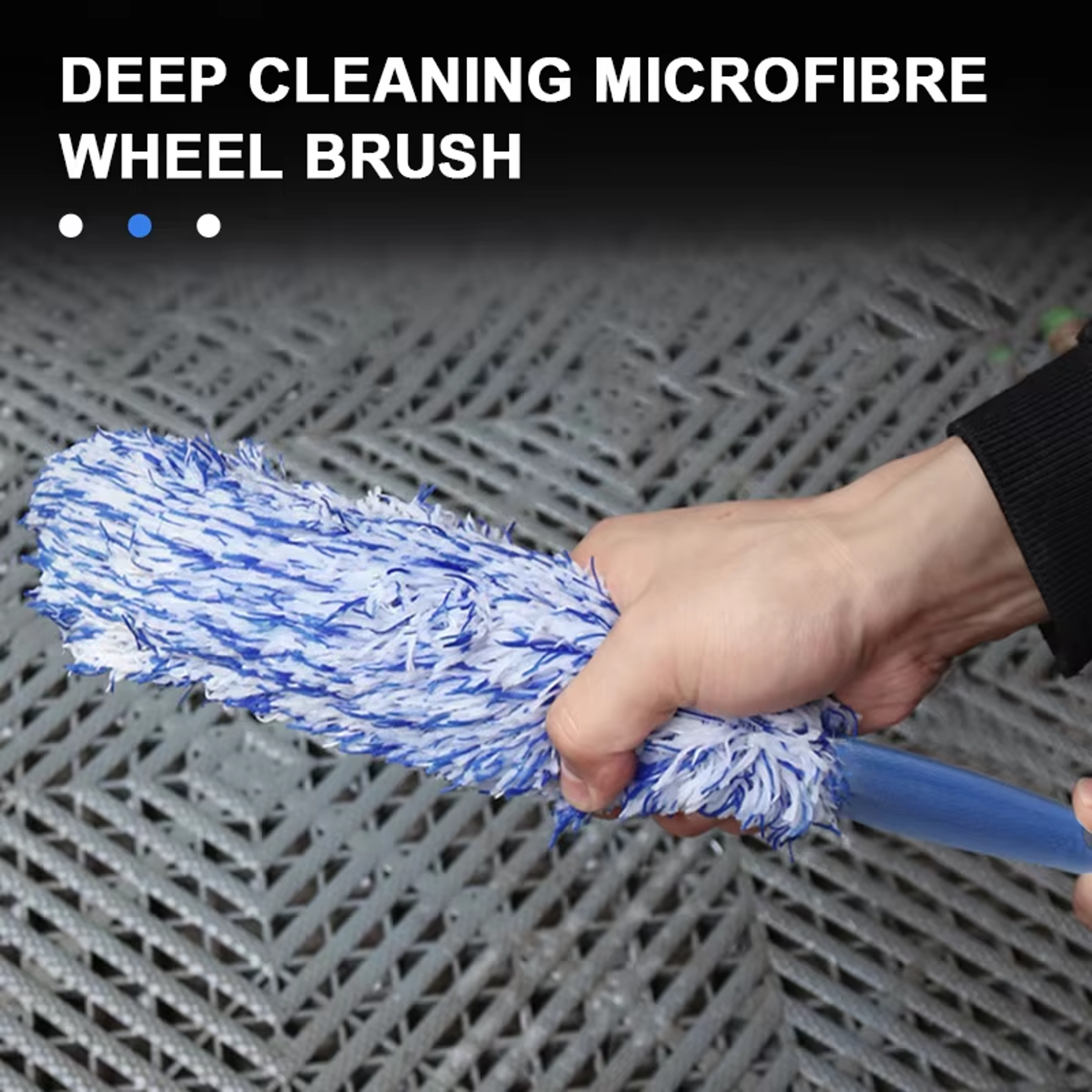 Plush Car Wheel Rim Cleaning Brush For Tire Detailing And Dust Removal 3