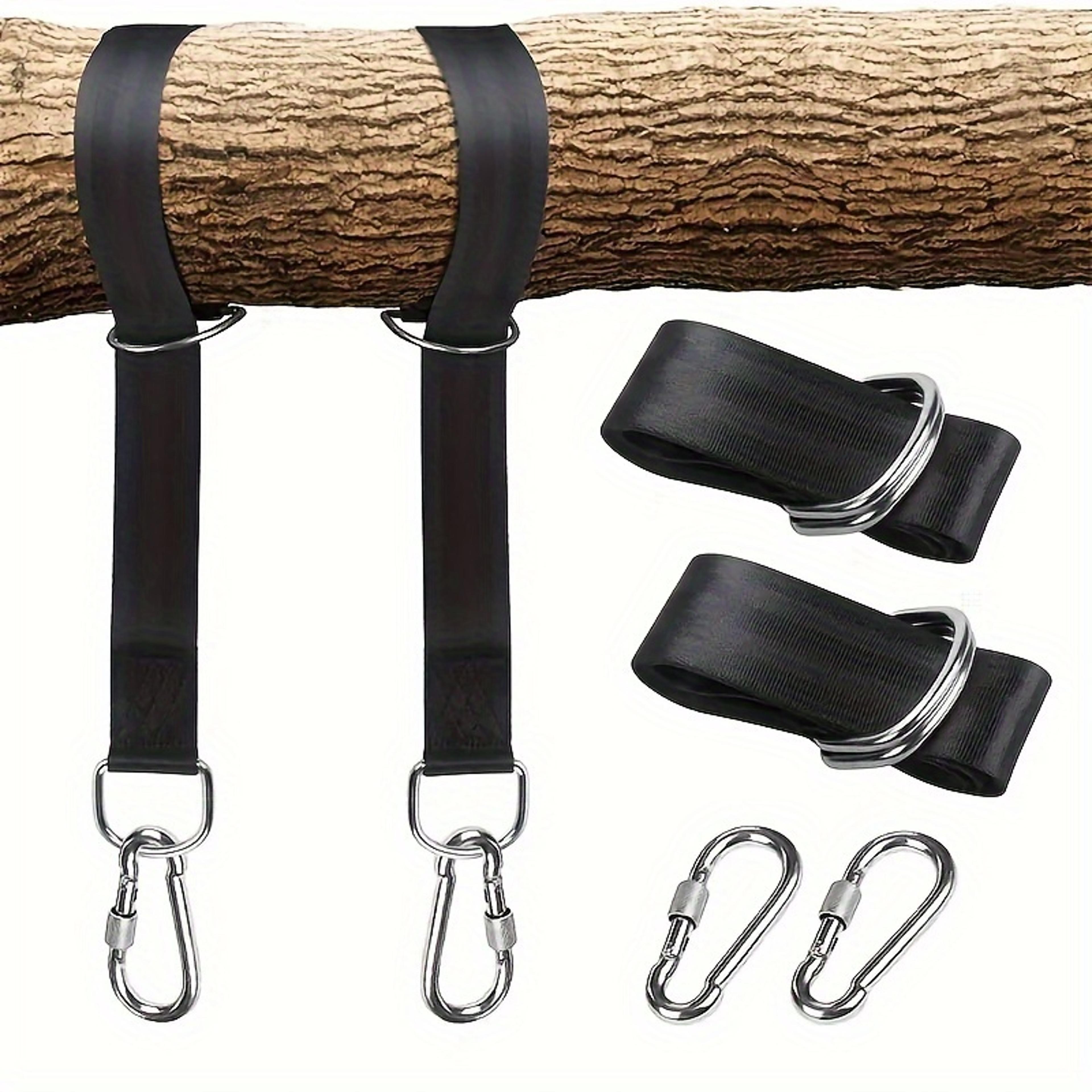 hammock hanging belt with steel alloy hooks for outdoor camping