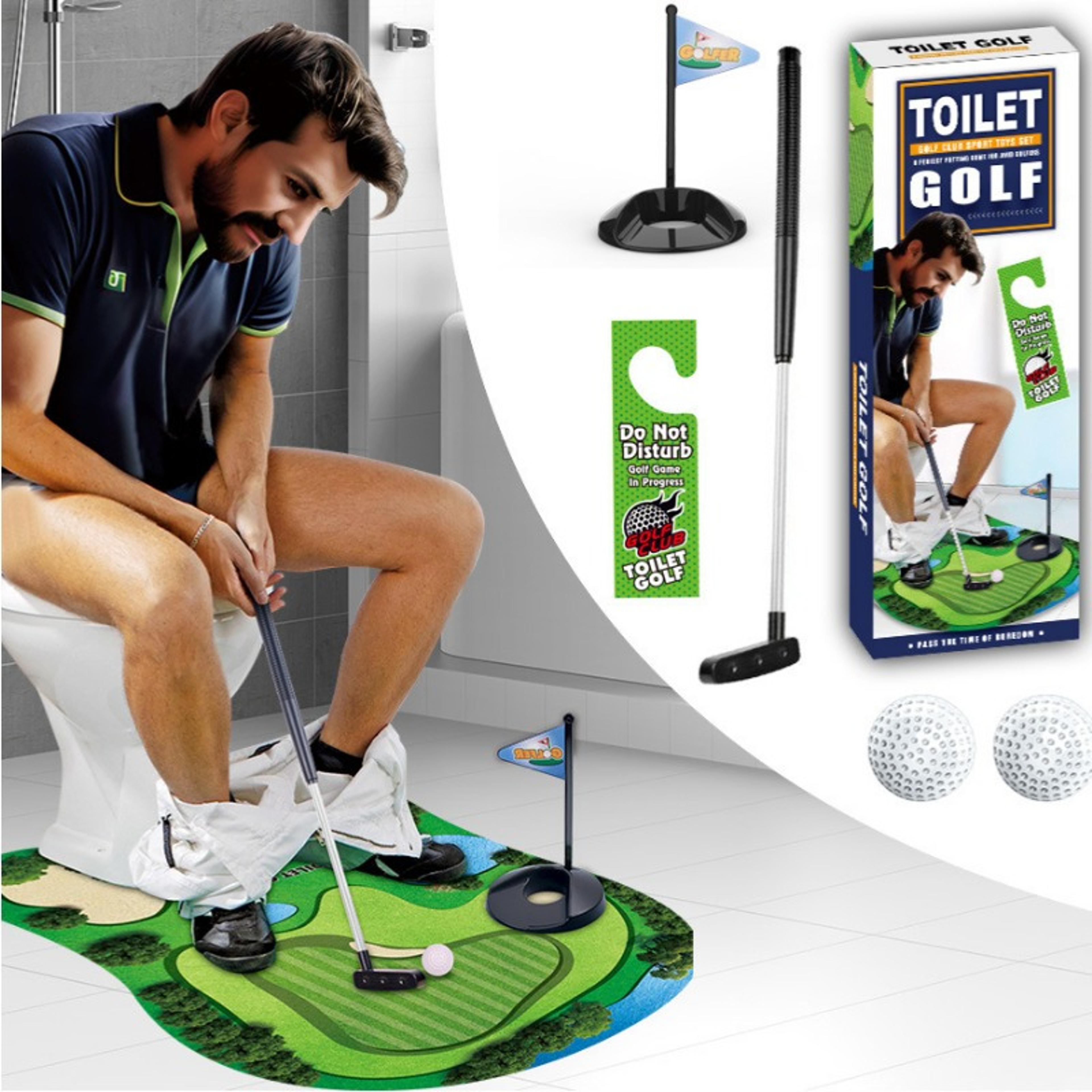 toilet golf ball set of 5 fun novelty golf gift