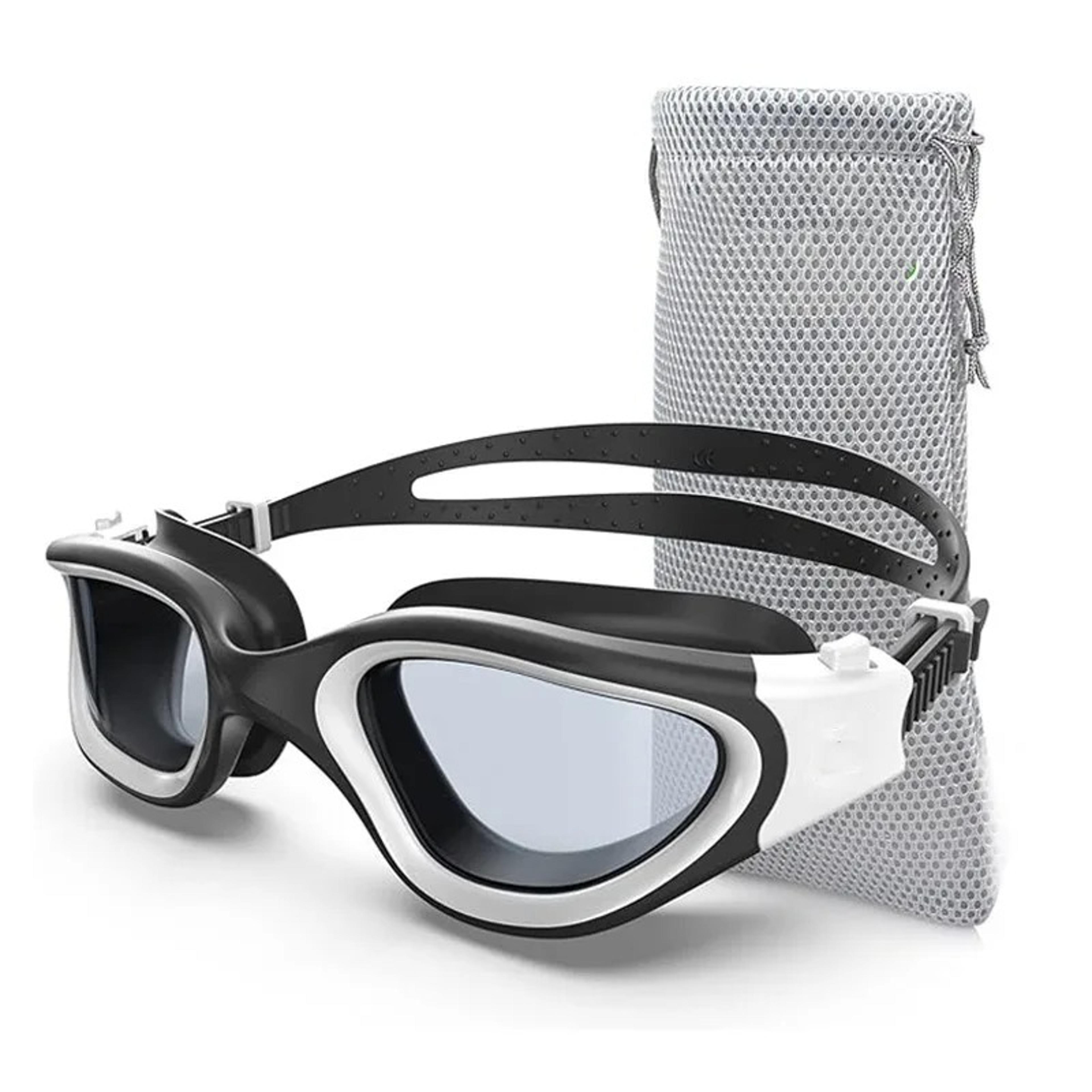 polarized swimming goggles with anti-fog uv protection and adjustable strap