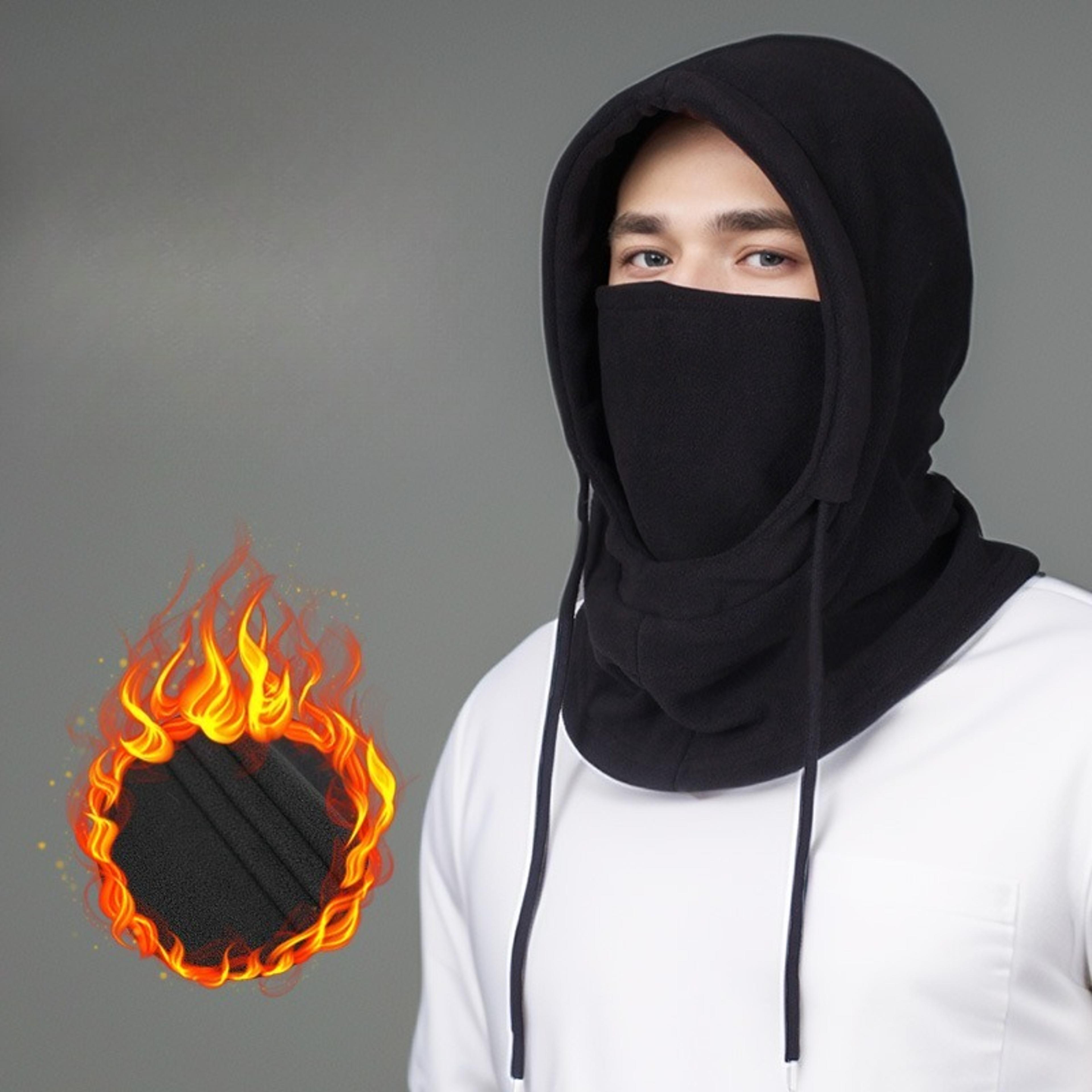 winter fleece balaclava face mask and neck warmer for men and women