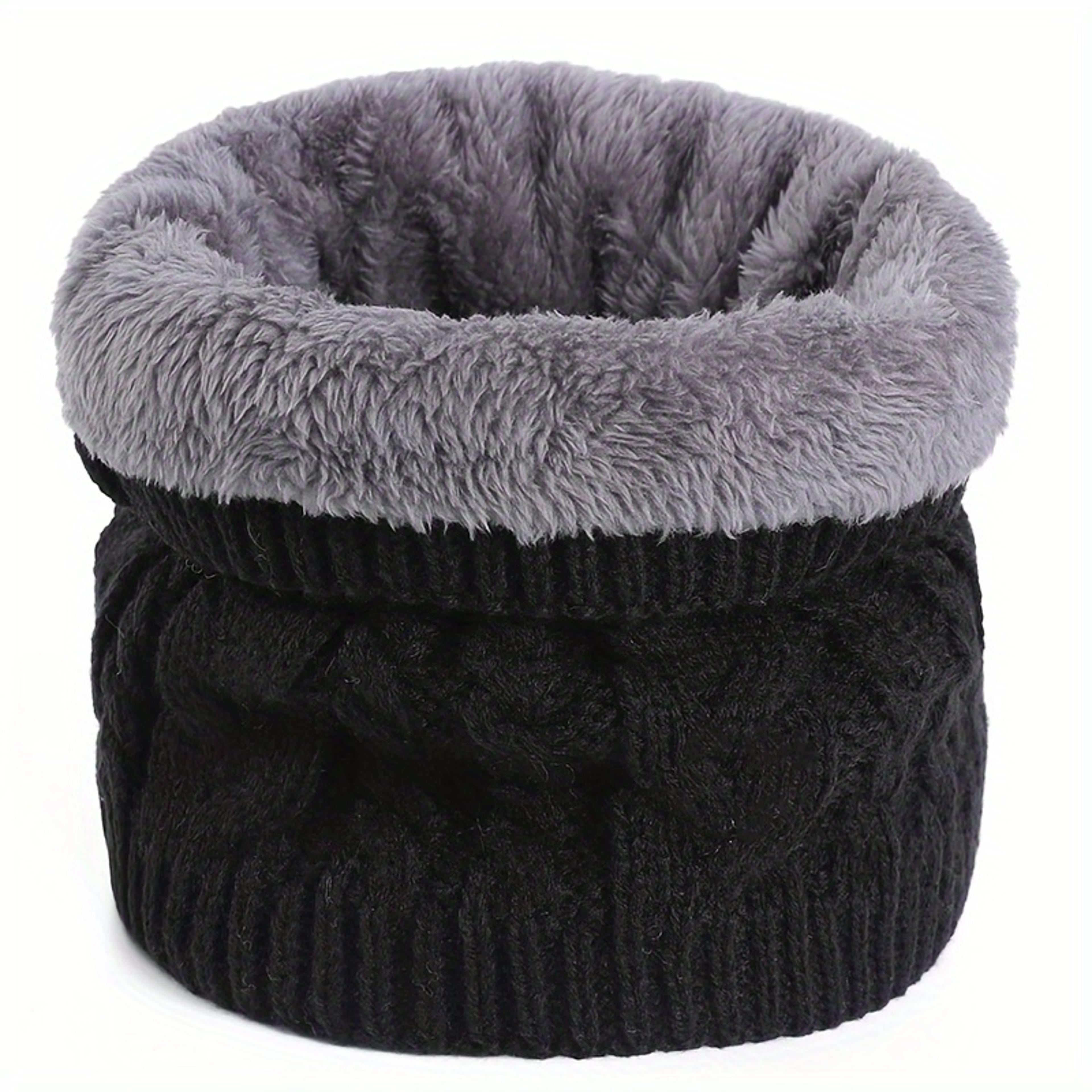 Polyester Winter Neck Warmer Scarf For Women Multifunctional Cold Weather Accessory 10