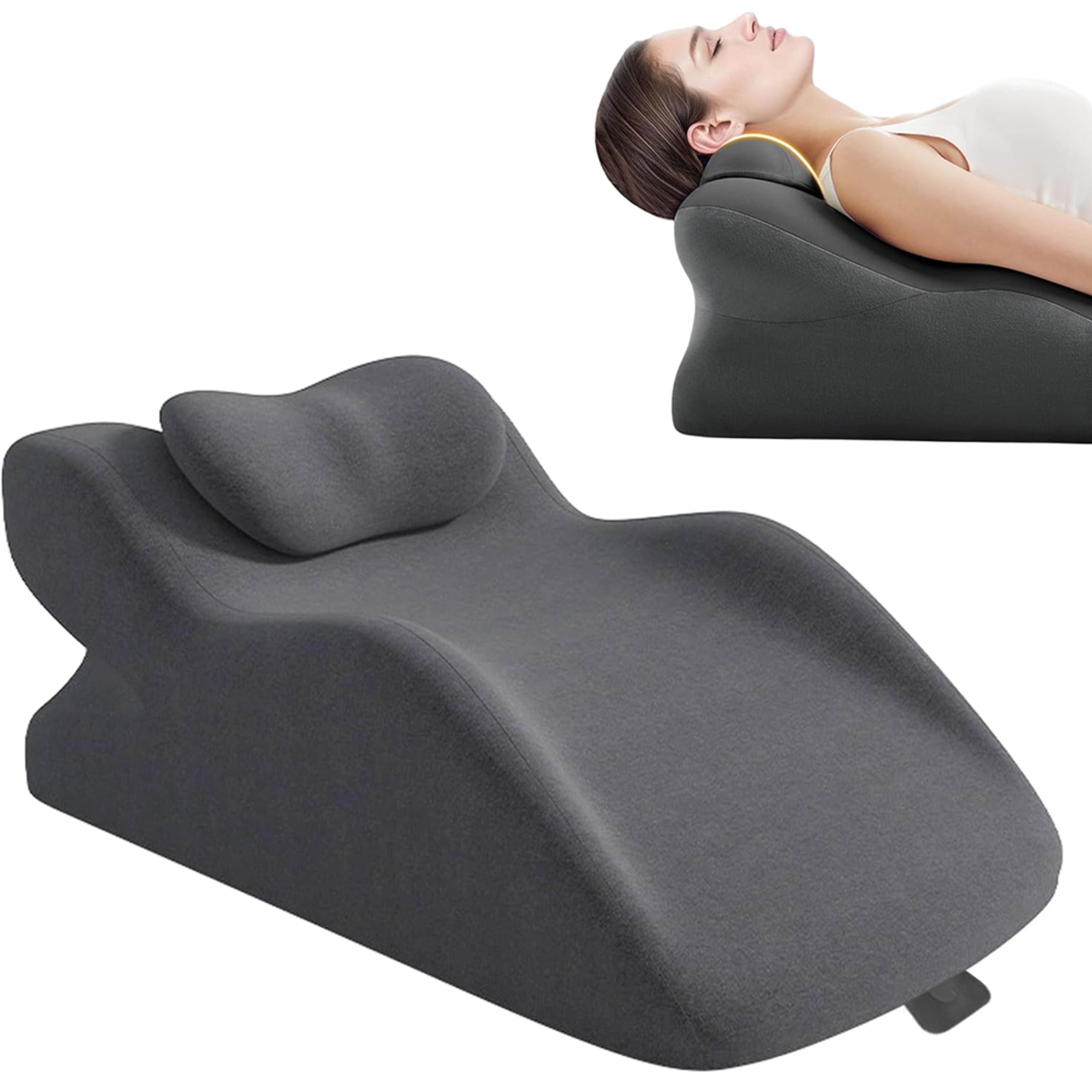 memory foam wedge pillow for adults with ergonomic support and washable cover