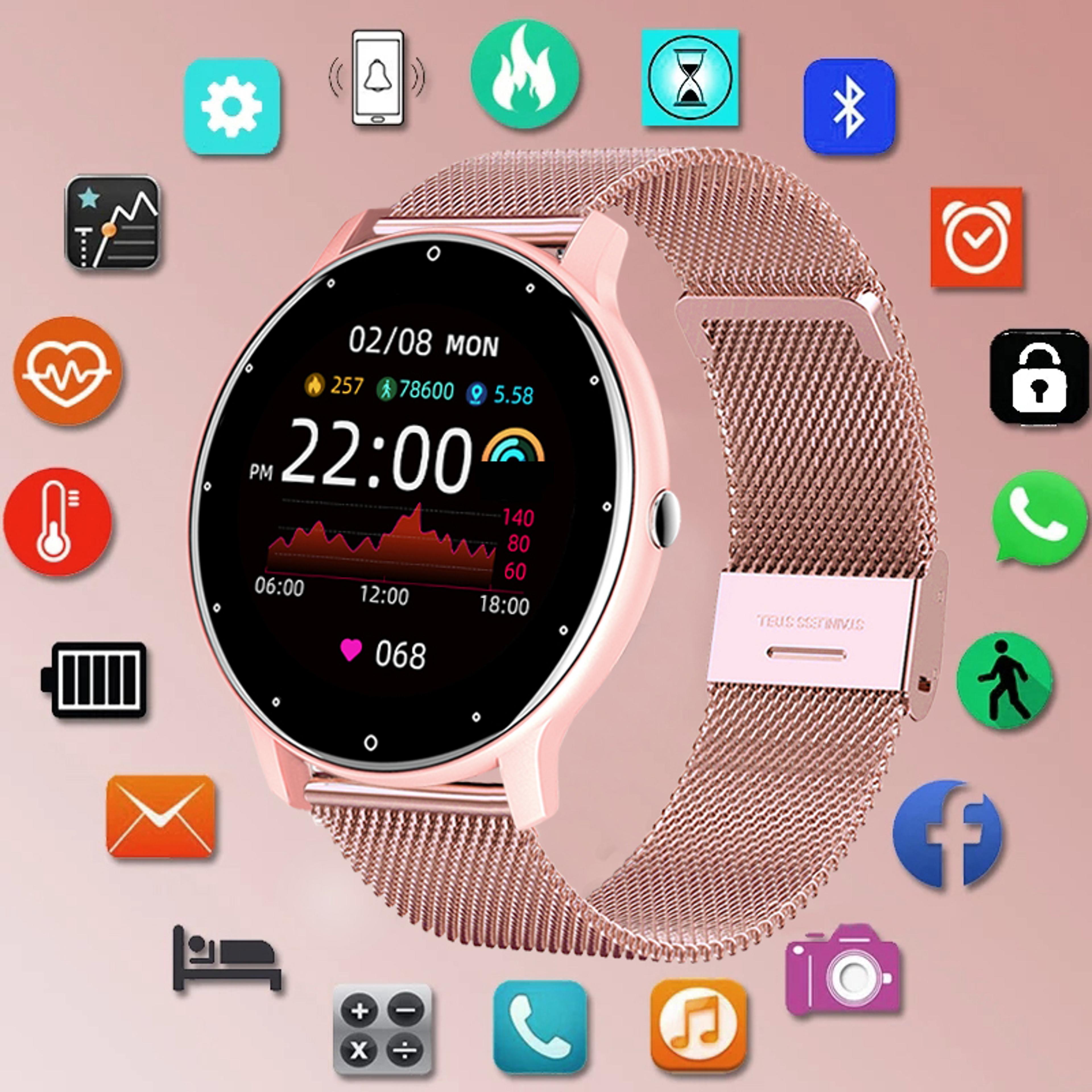 smart watch for men and women with fitness tracking and bluetooth
