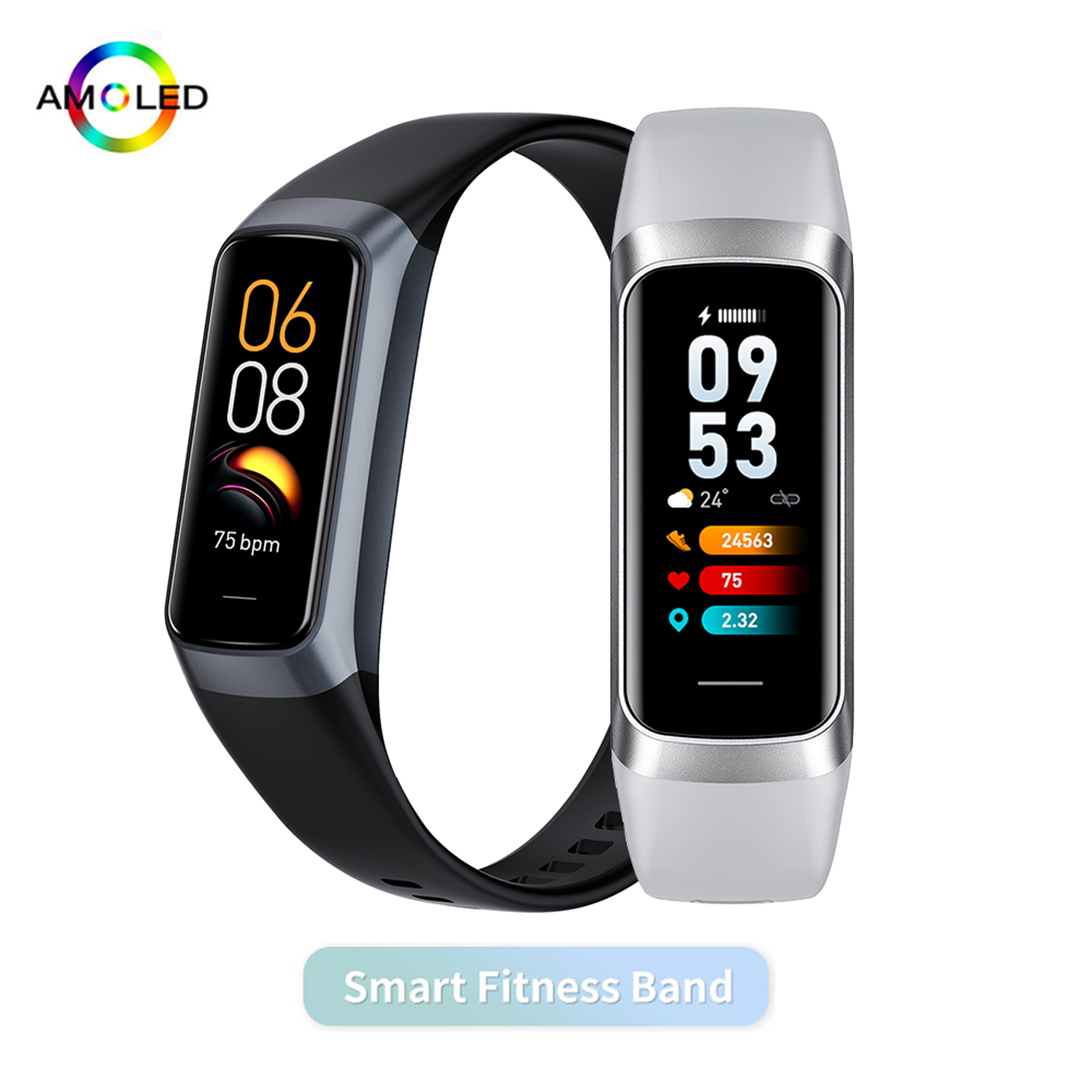 amoled smartwatch with body temperature monitor and 25 sports modes