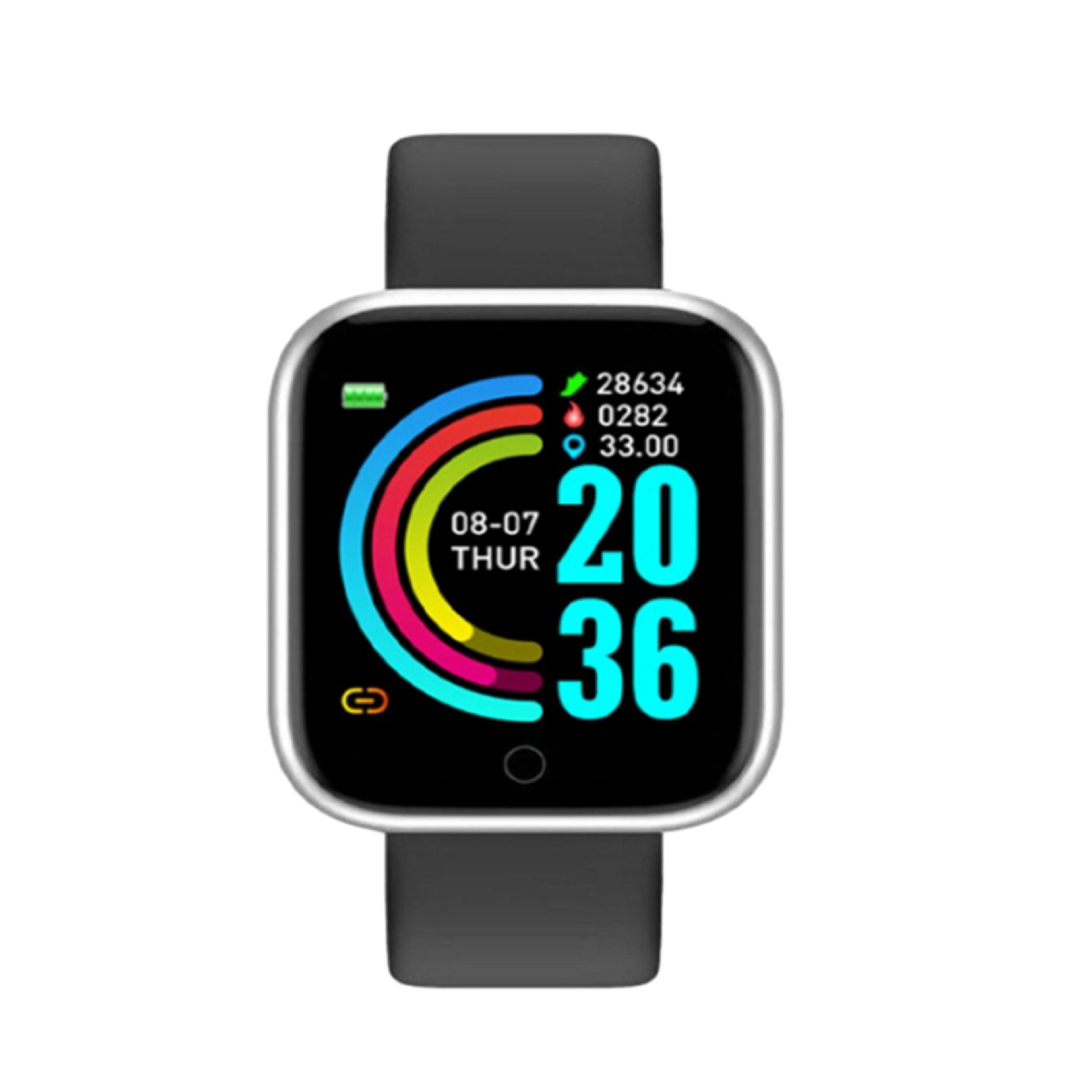 sports smartwatch with fitness step tracker sleep monitor and alarm