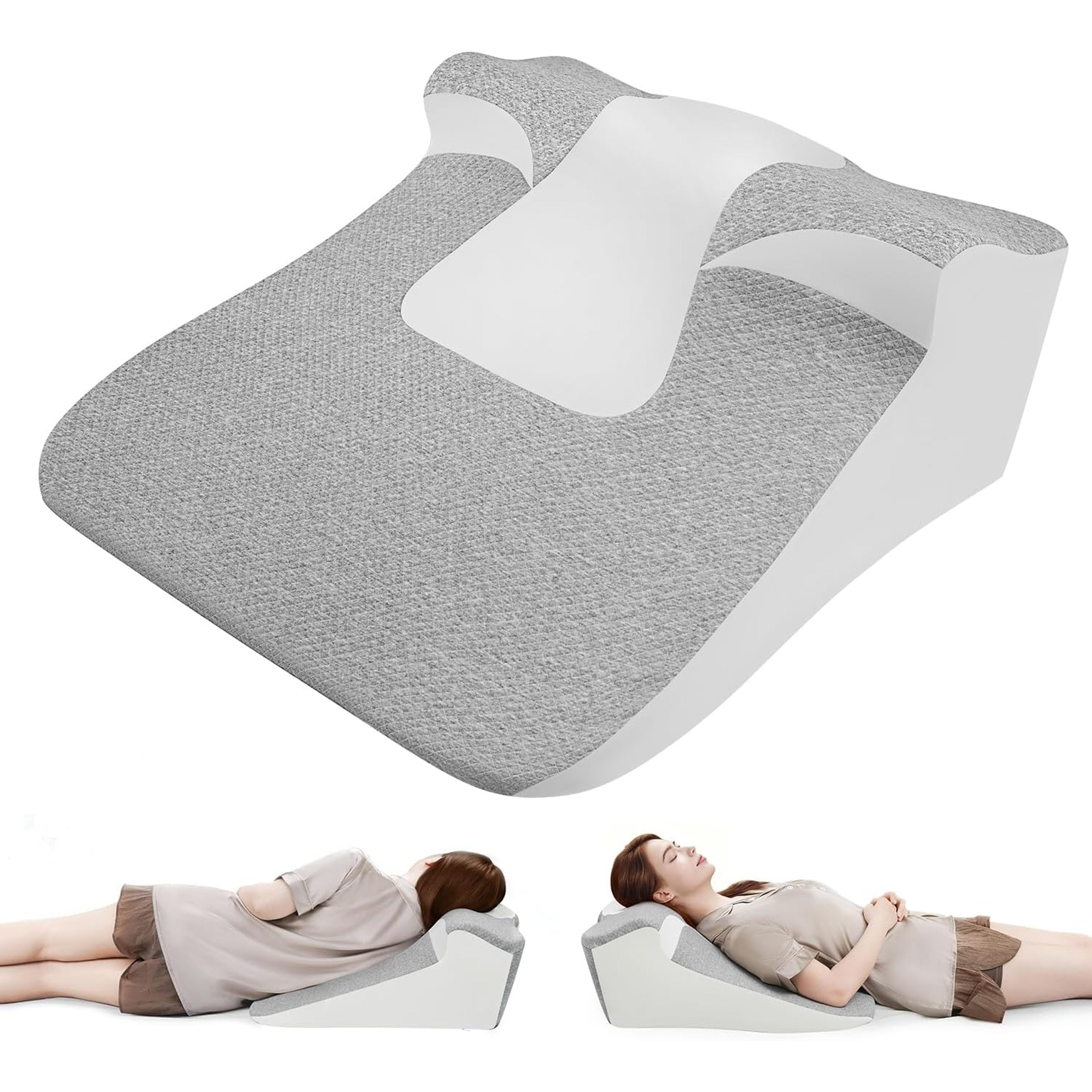 Ergonomic Bed Wedge Pillow With Memory Foam For Sleeping And Reading 0