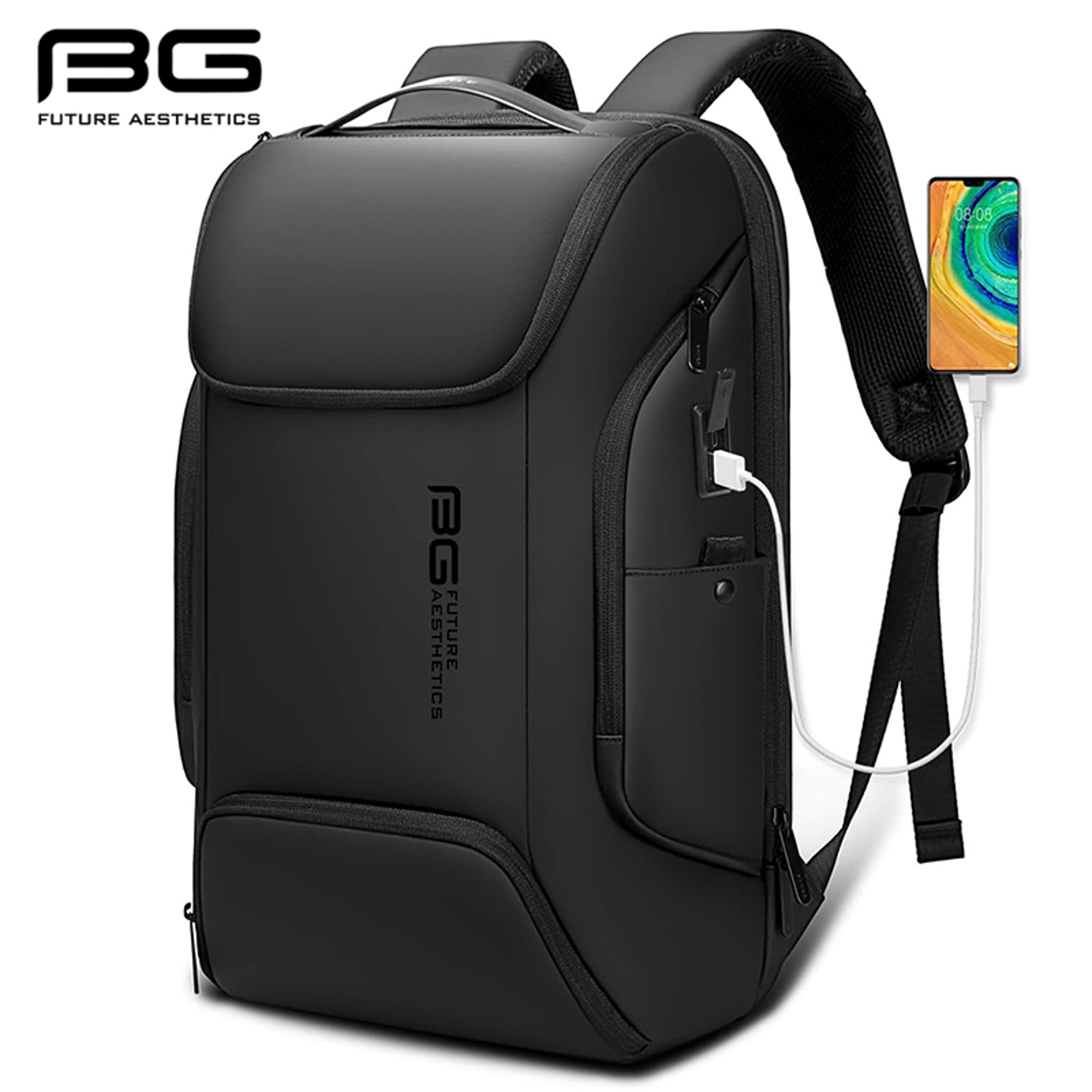 waterproof laptop backpack with usb charging port for travel and commuting