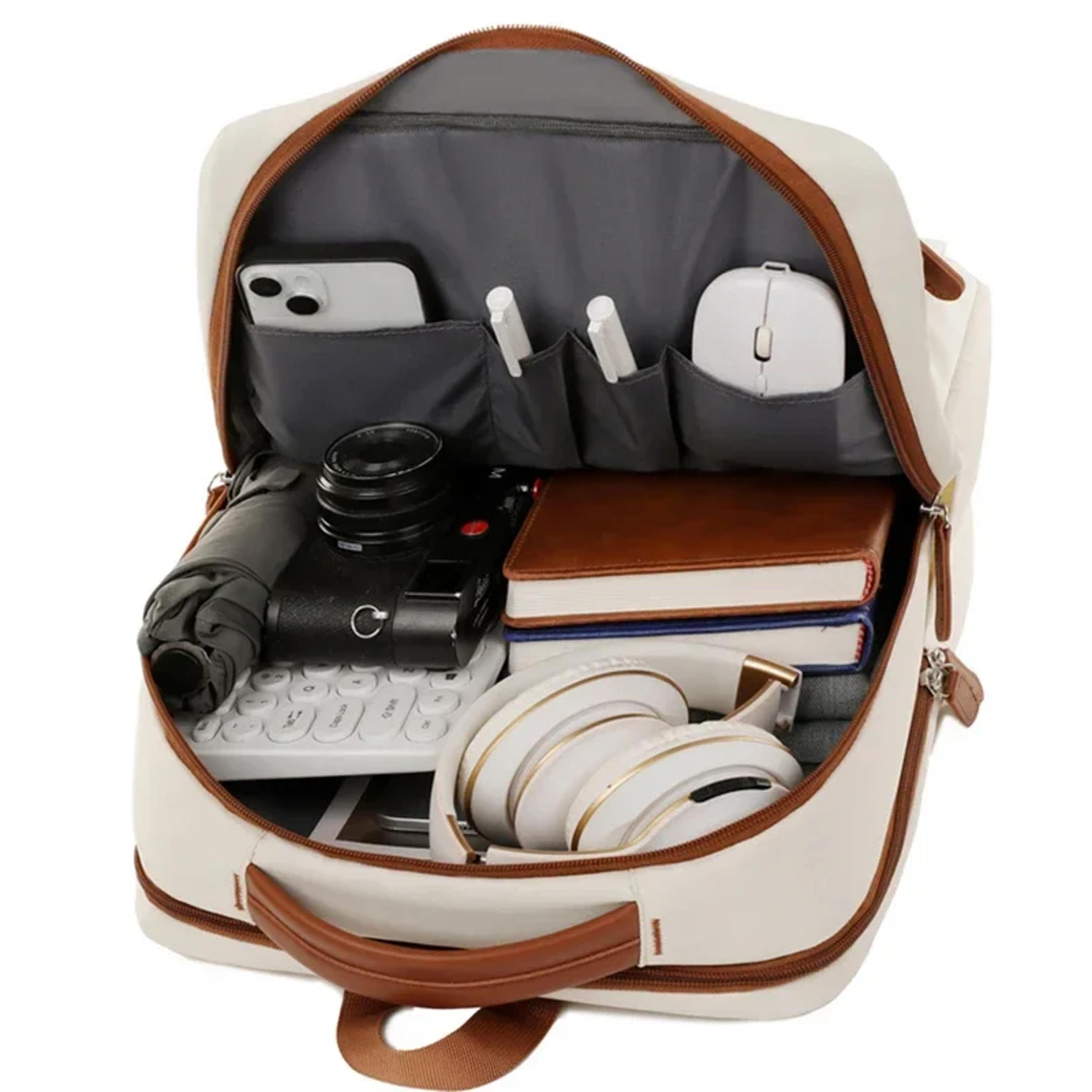Large Capacity Laptop Backpack With USB Charging Port For Travel And Work 4