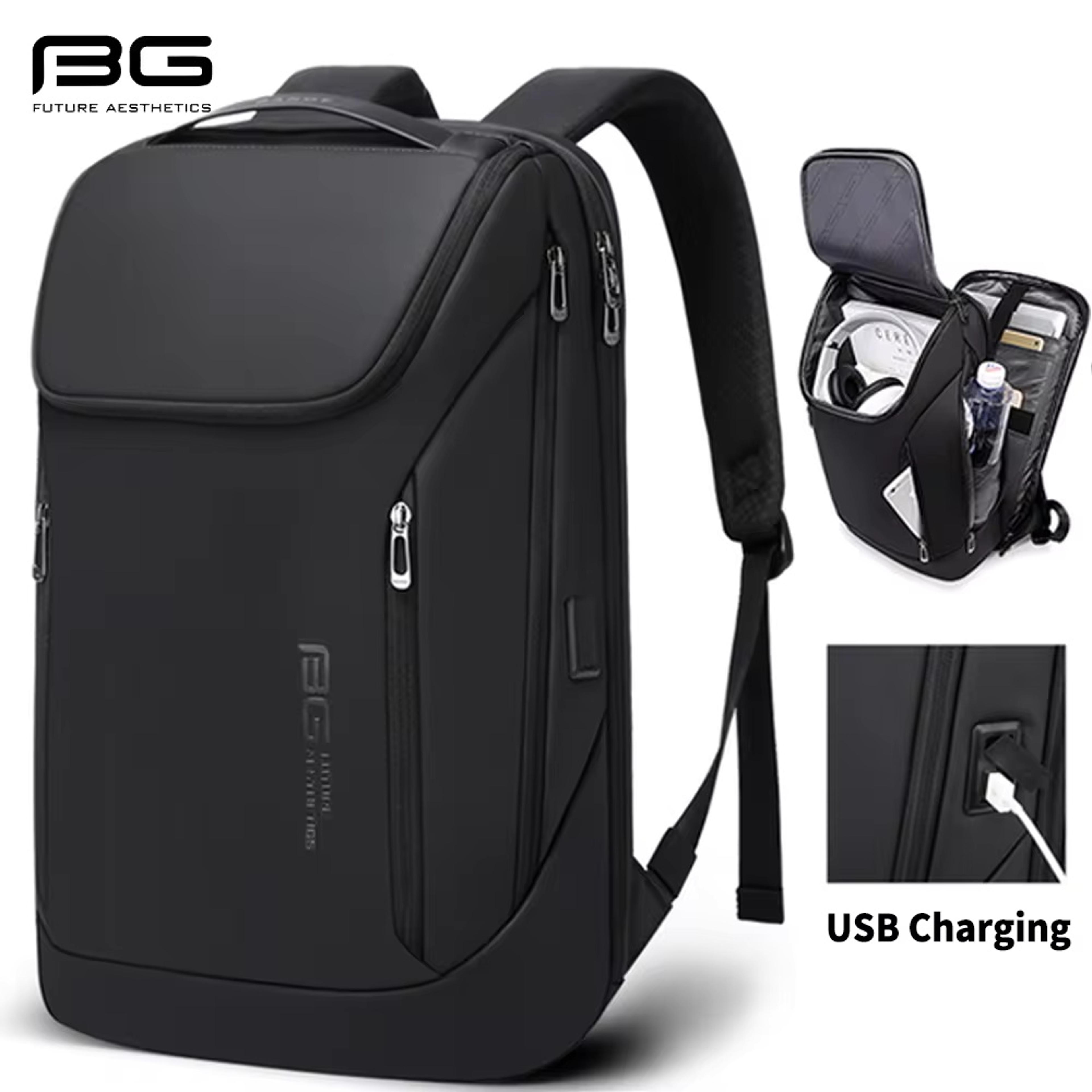 waterproof laptop backpack with usb charging port for travel and business