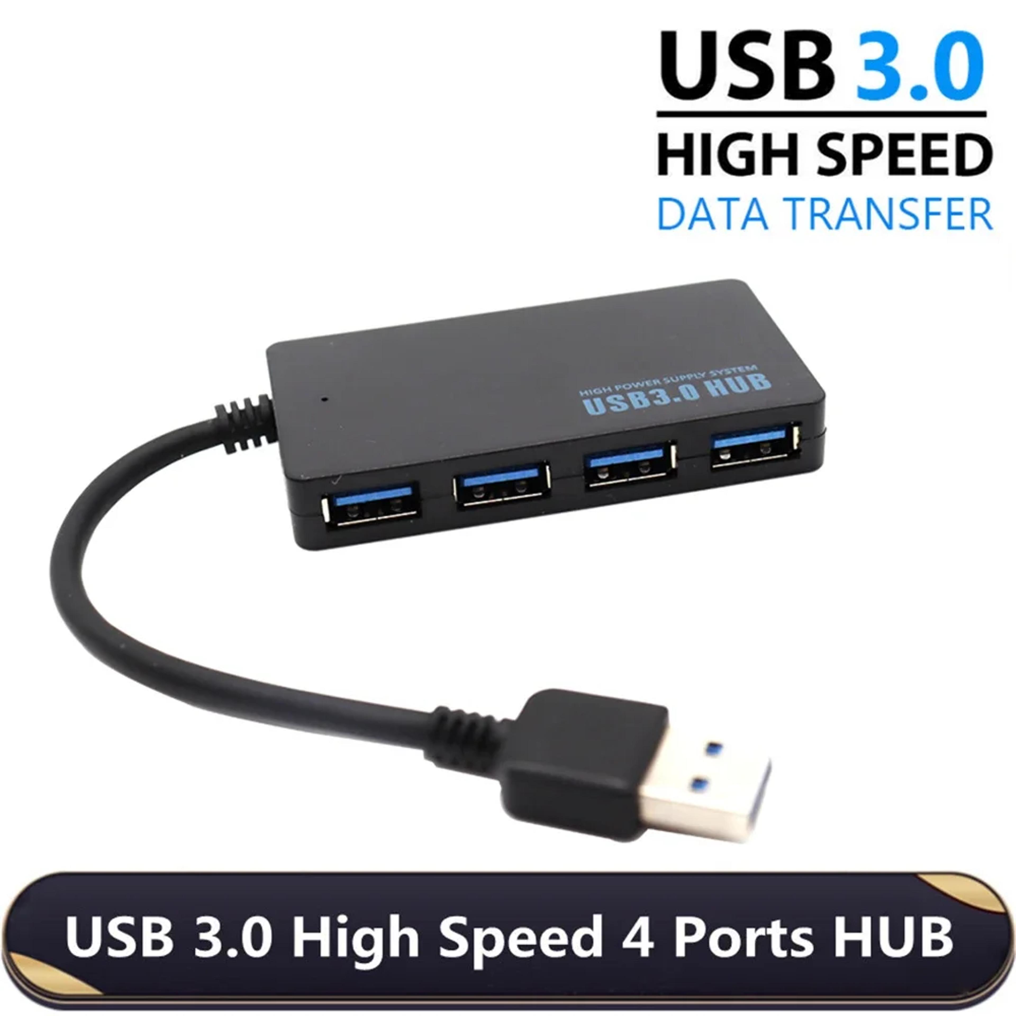 4-port usb 3.0 type-c hub high-speed data transfer adapter for laptop and pc