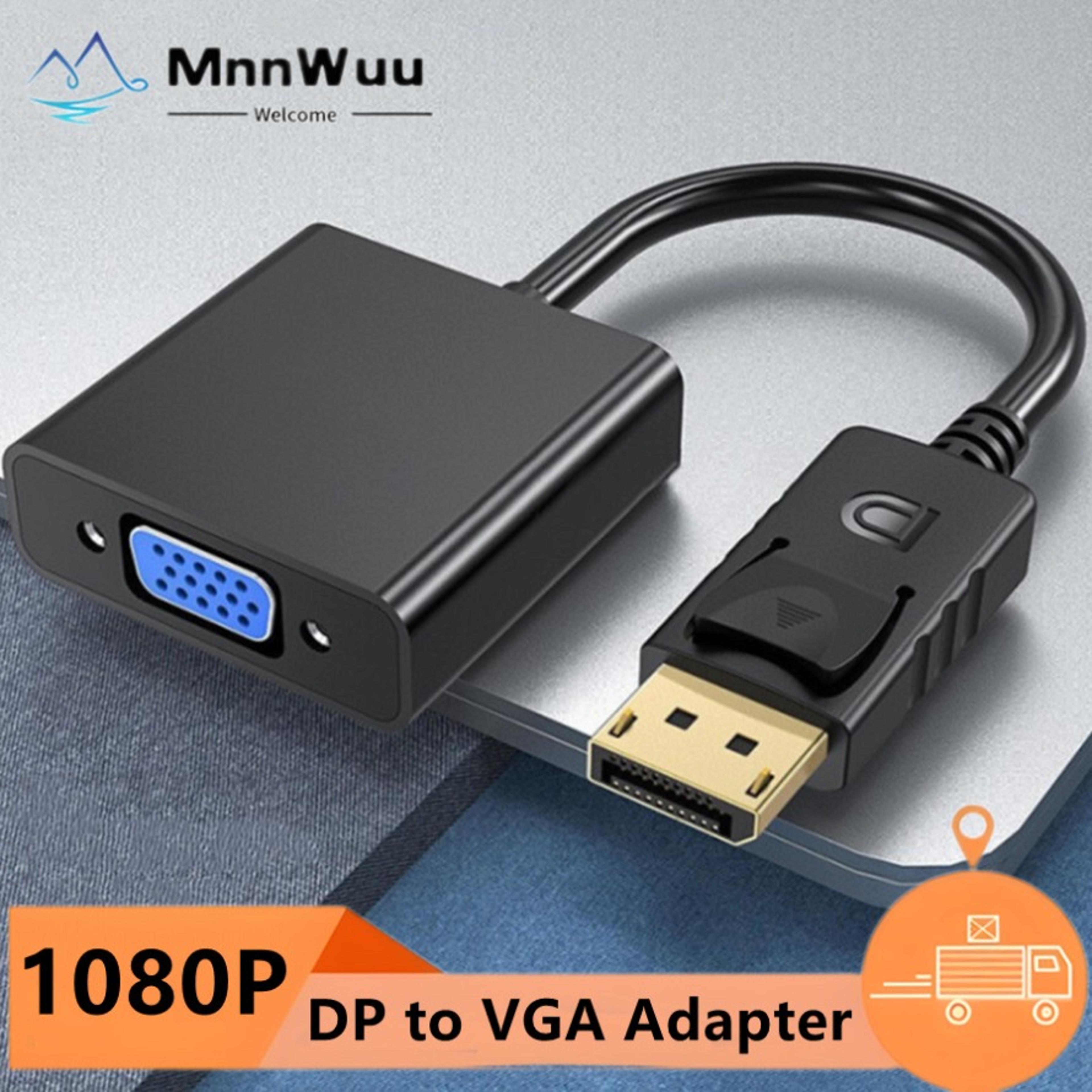 displayport to vga adapter cable 1080p dp male to vga female converter