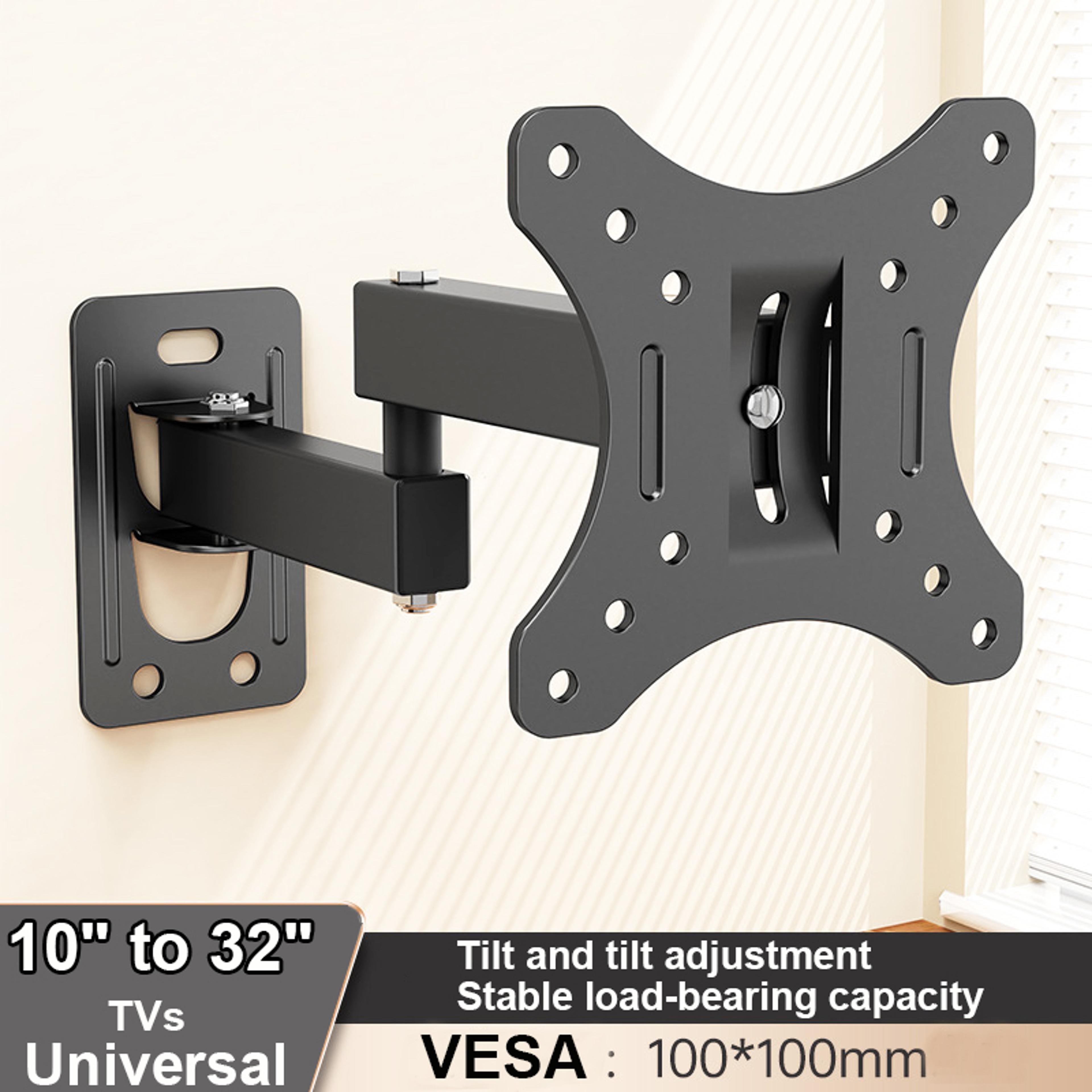 full motion tv wall mount bracket with swivel tilt and articulating arm for 10–32 inch screens