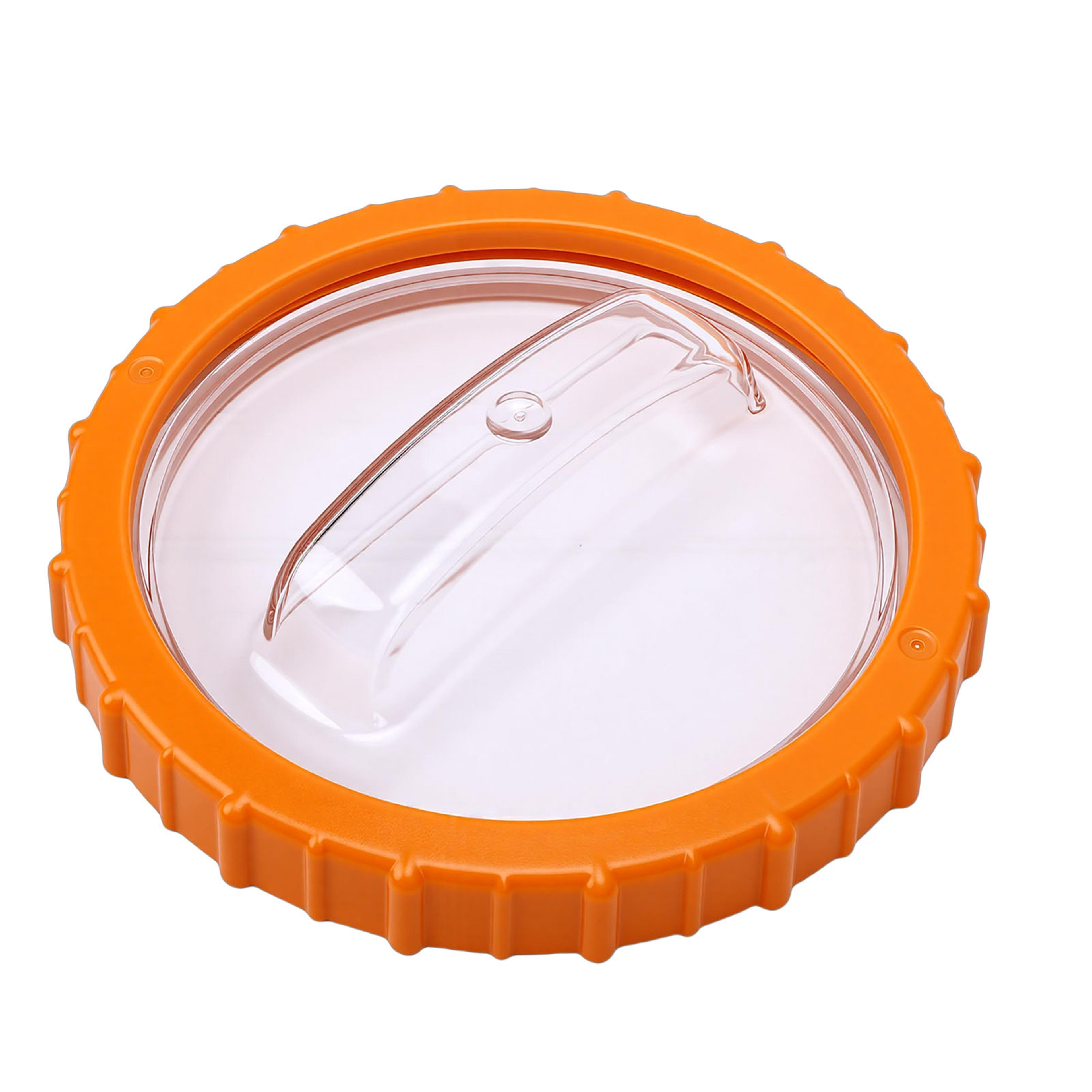 pool sand filter pump replacement cover with orange nut and clear lid