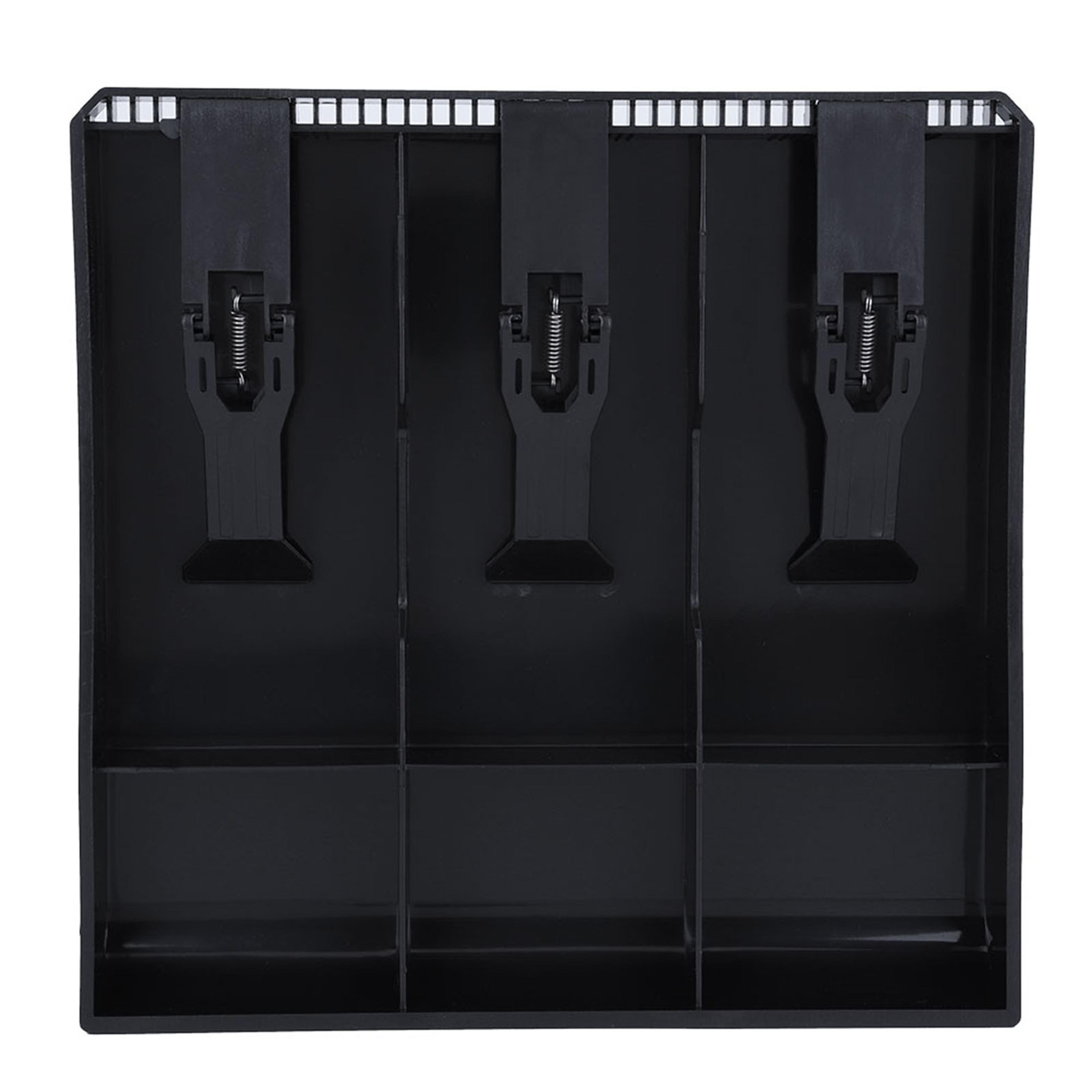 cash register drawer insert tray with 3 bill and 3 coin compartments