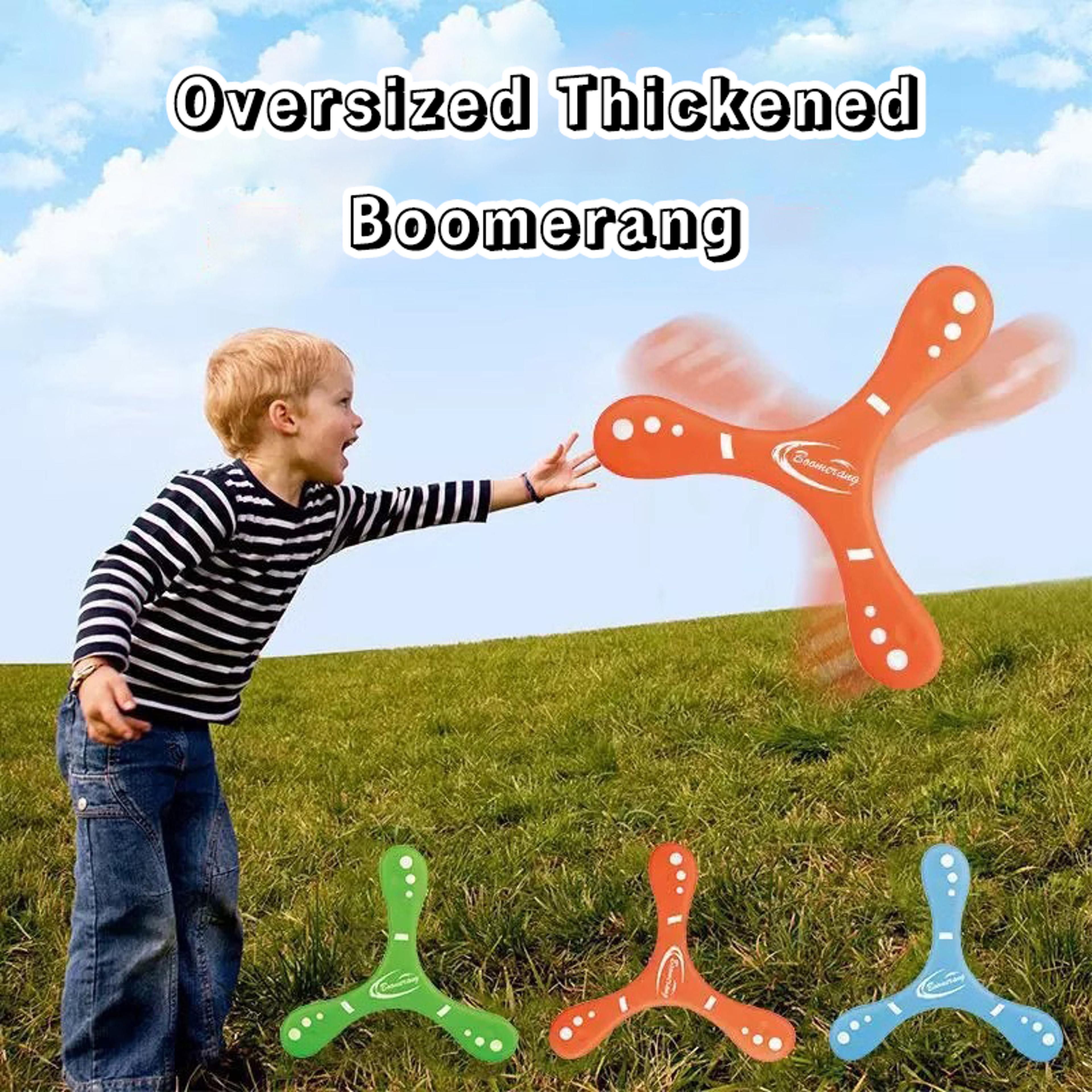 soft three-leaf boomerang inch eva outdoor flying toy for kids and adults