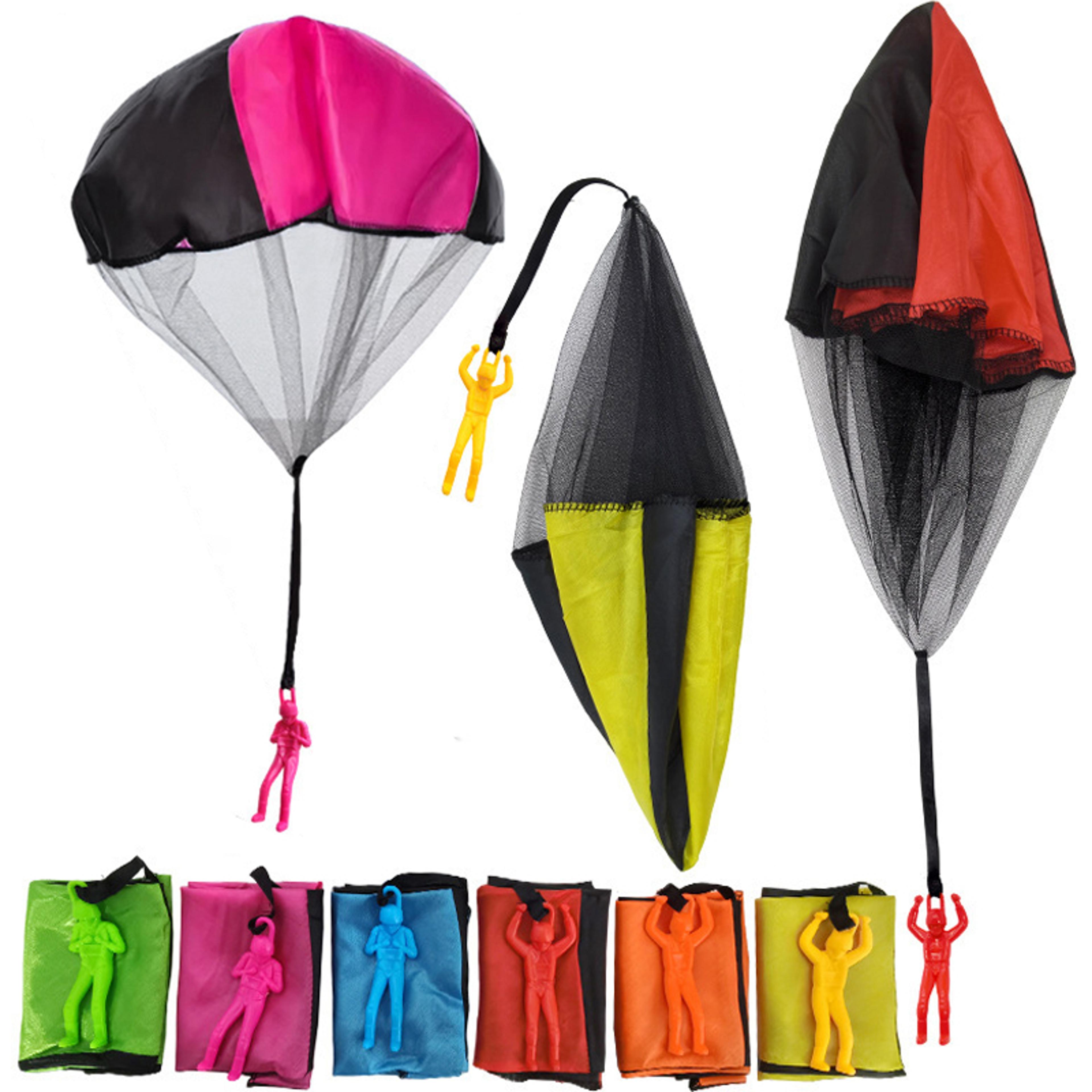 mini hand throwing parachute toys for kids outdoor flying game 2 or 4 pieces