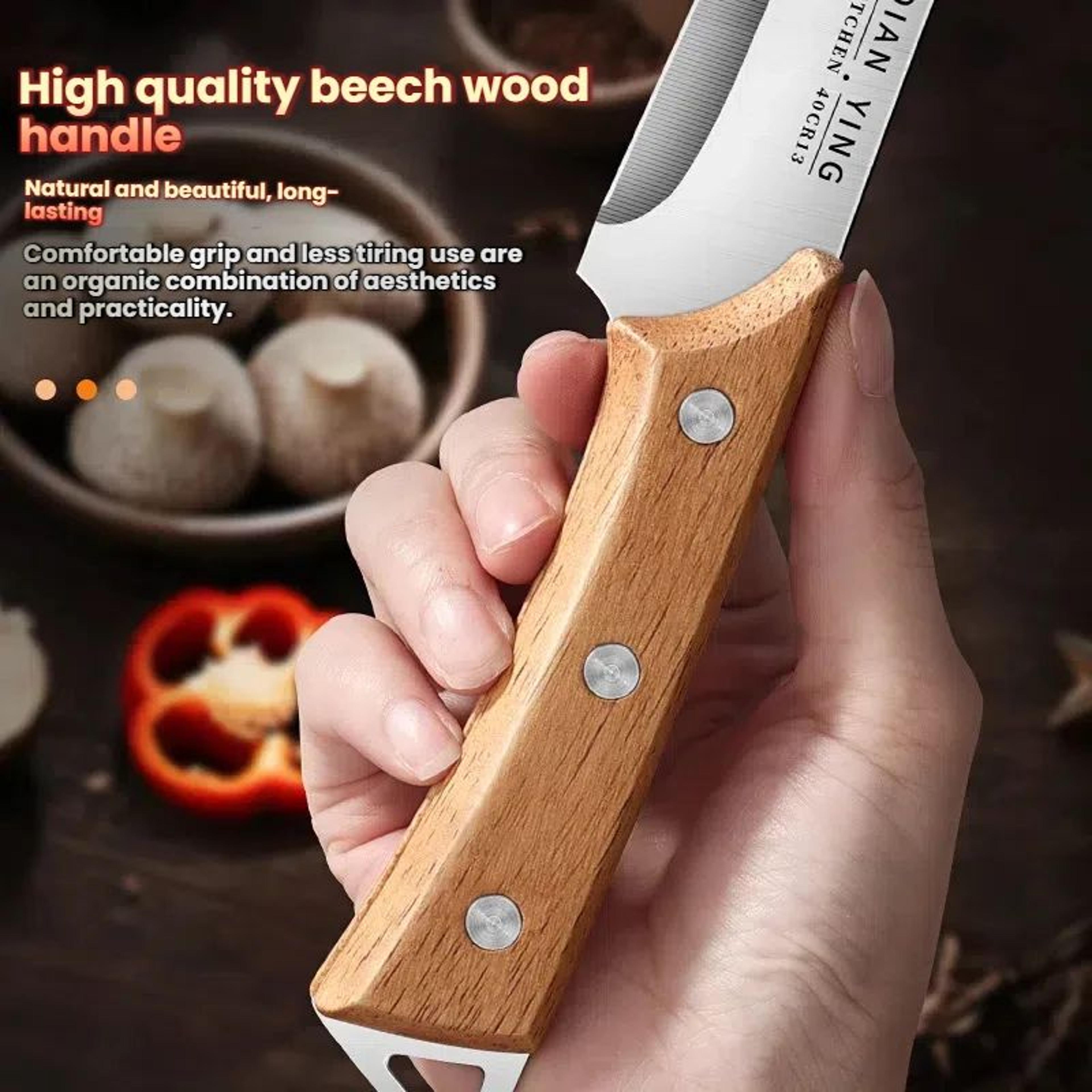 Stainless Steel Butcher Knife For Meat Cutting And Bone Removal 2
