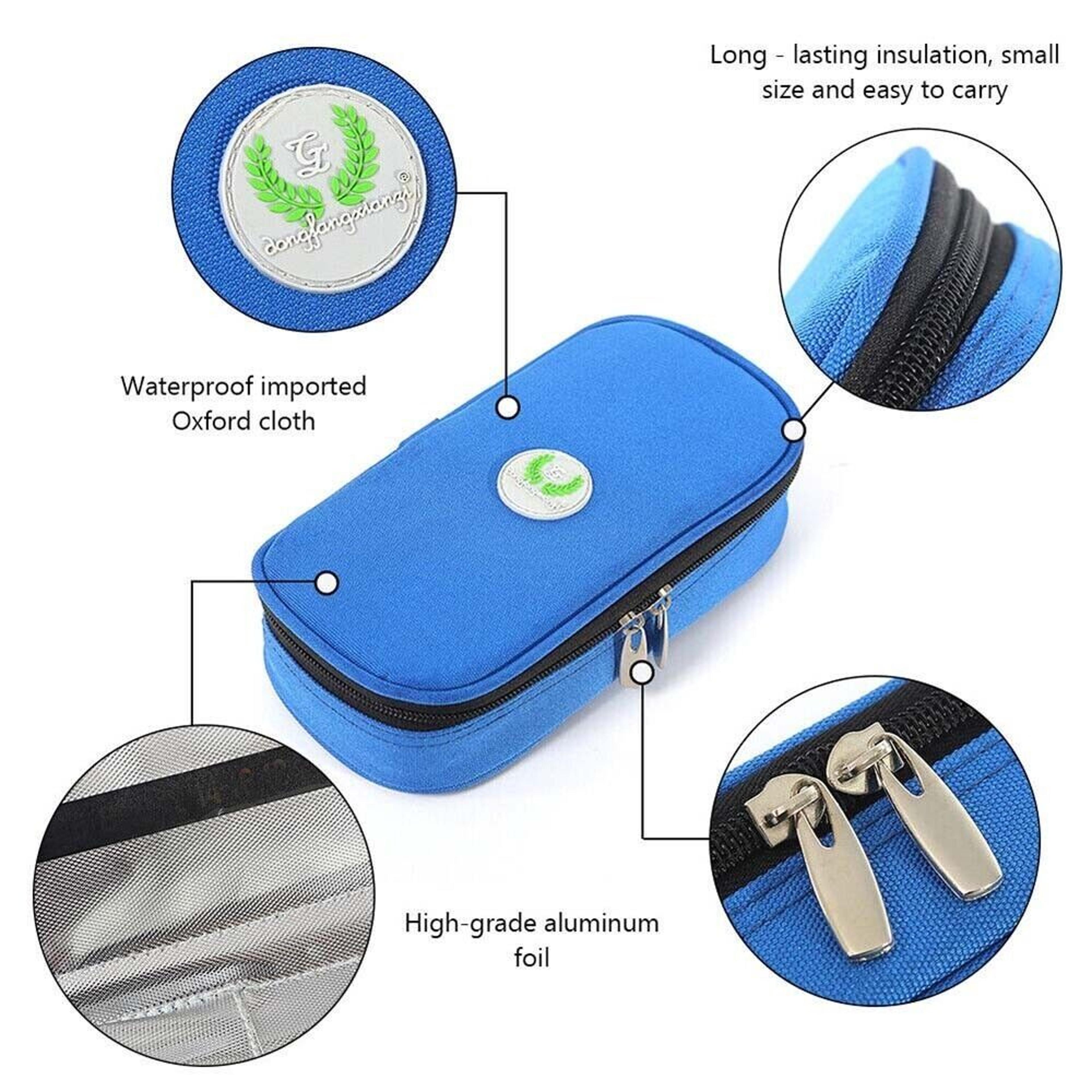 Insulin Cooling Bag Waterproof Oxford Travel Case For Diabetic Supplies 3