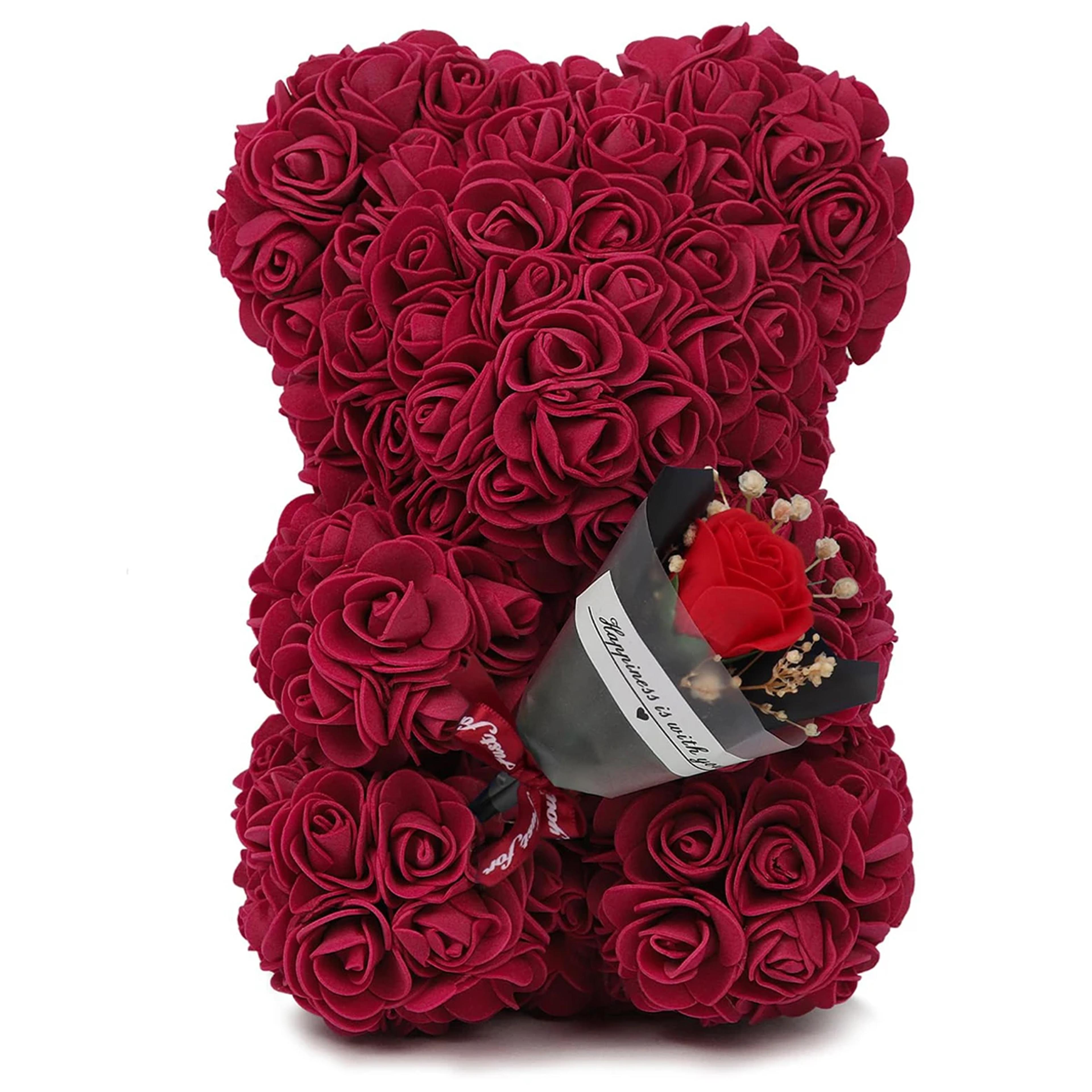 Artificial Rose Teddy Bear With BuiltIn Light For Romantic Gifts And Home Decor 13