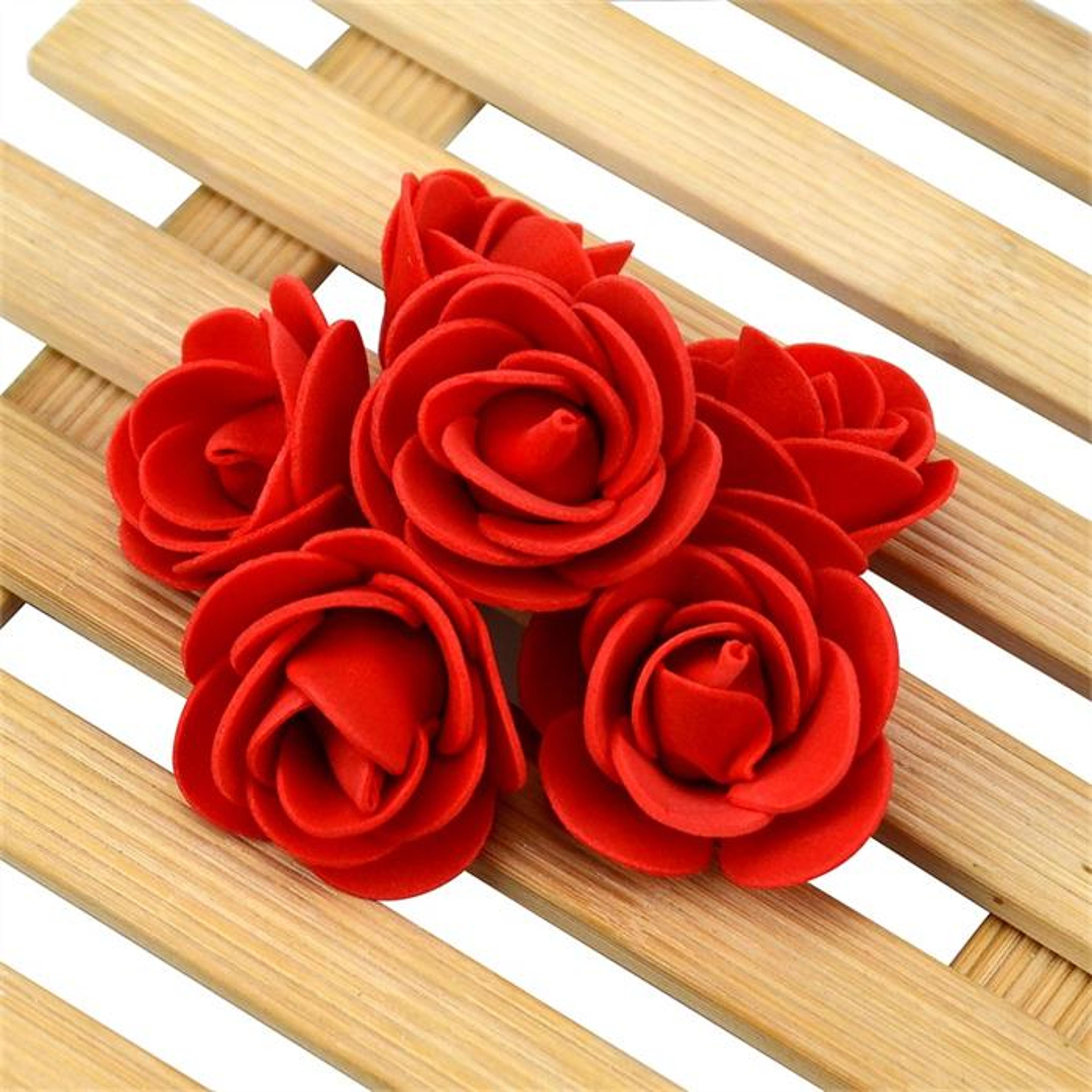 Piece Mini Artificial Foam Rose Flower Heads For DIY Crafts And Wedding Decor 8