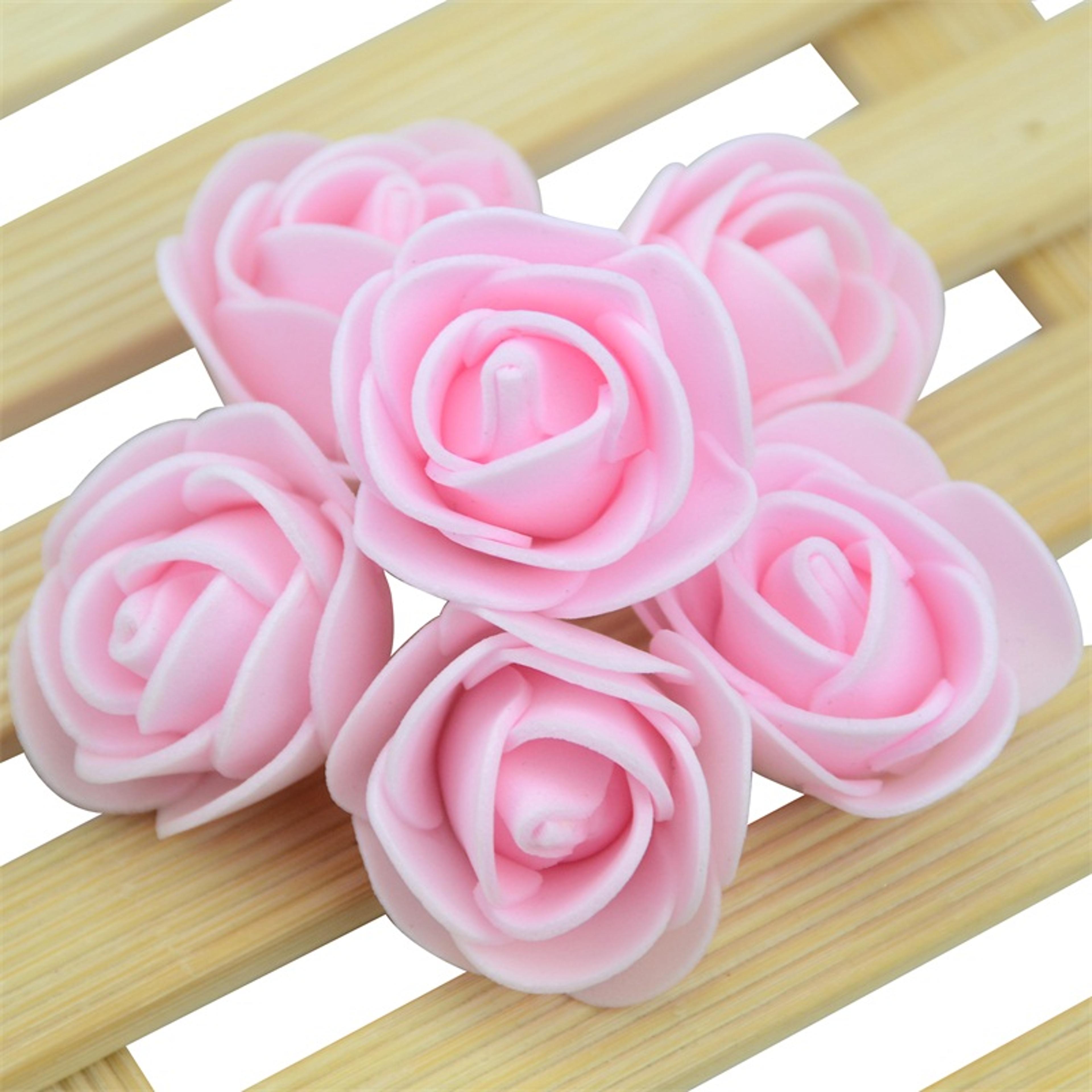 Piece Mini Artificial Foam Rose Flower Heads For DIY Crafts And Wedding Decor 10